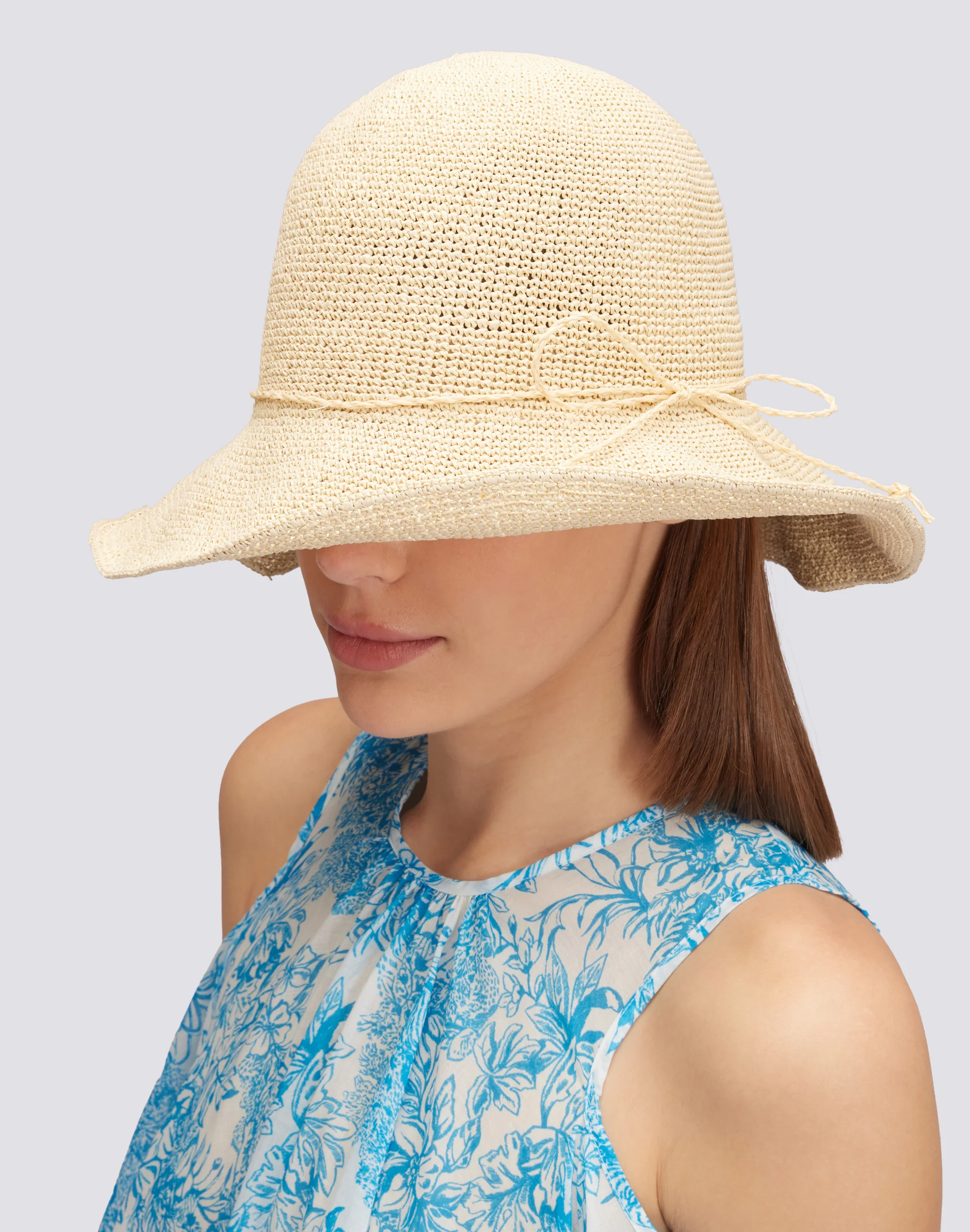 CAPPELLO ALLA PESCATORA IN PAGLIA RIGIDO - Image 3