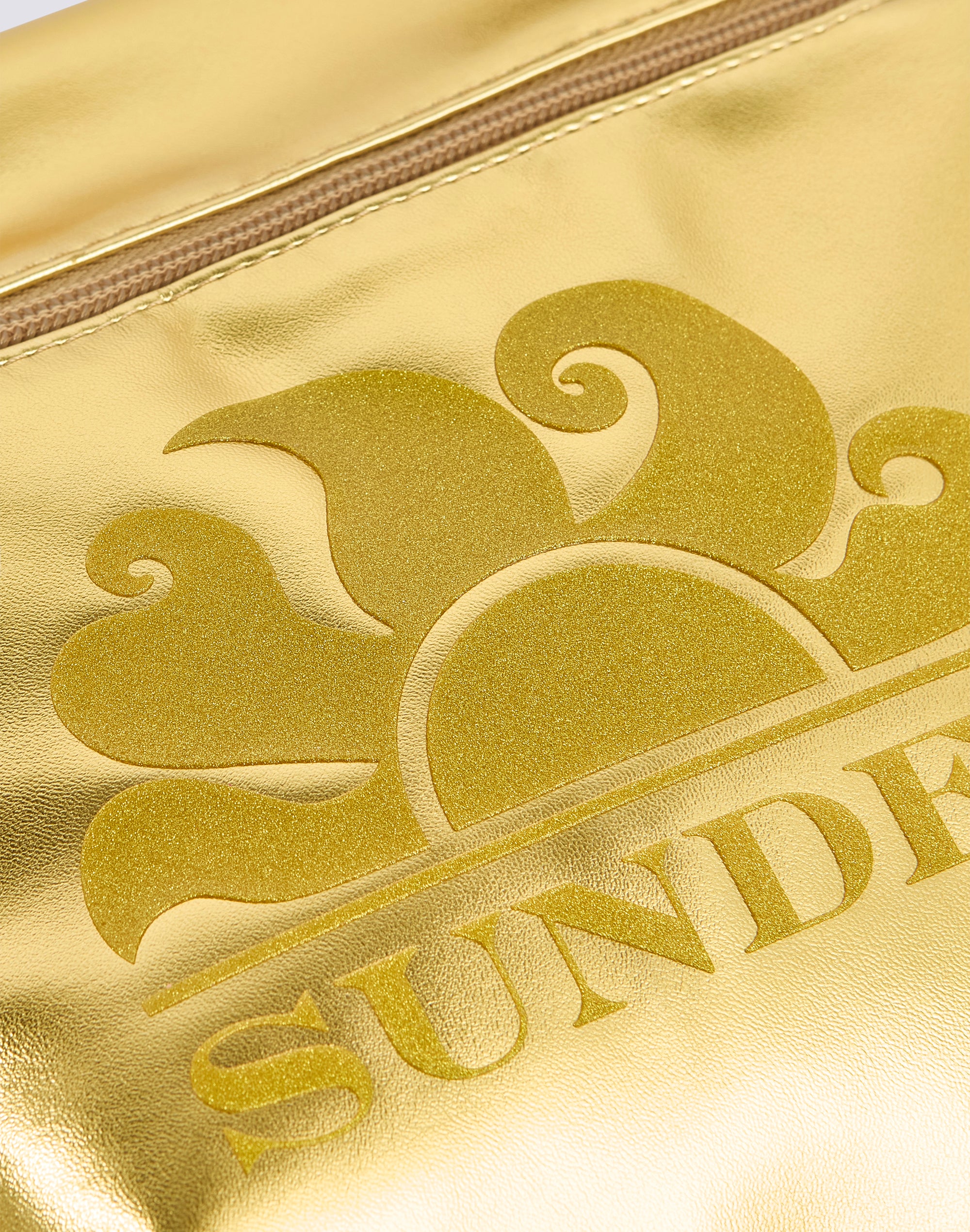 BORSA CLUTCH LAMINATA CON LOGO - Image 4