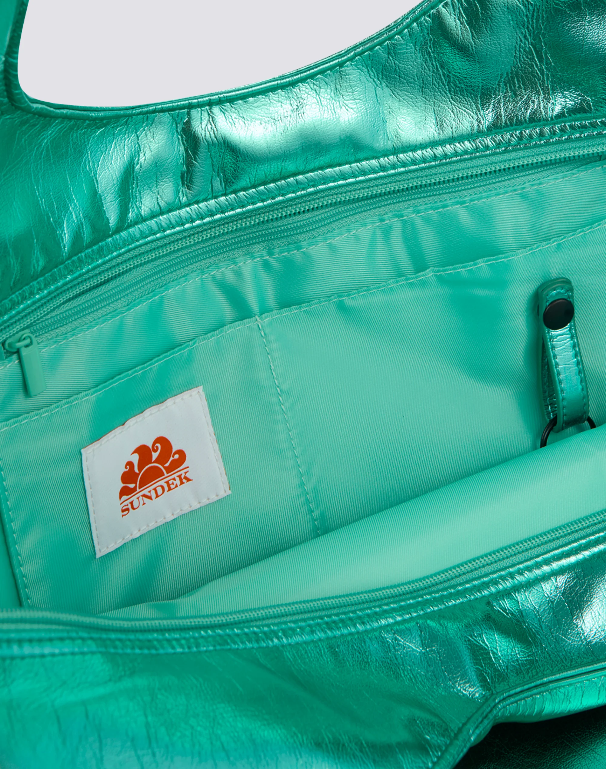 BORSA SHOPPER LAMINATA CON LOGO - Image 4