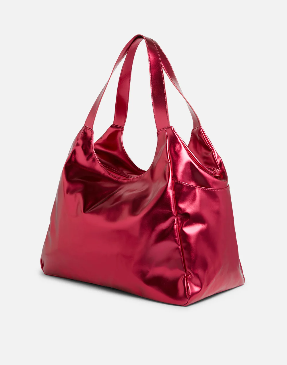 BORSA SHOPPER LAMINATA CON LOGO - Image 2