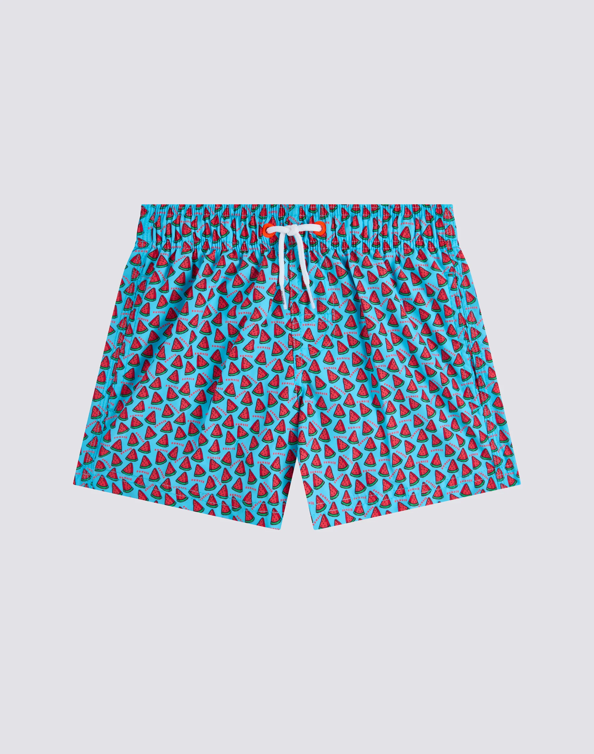 COSTUME DA BAGNO BAMBINO CORTO VITA ELASTICATA REPREVE® CON STAMPA FRUIT FIESTA - Image 2
