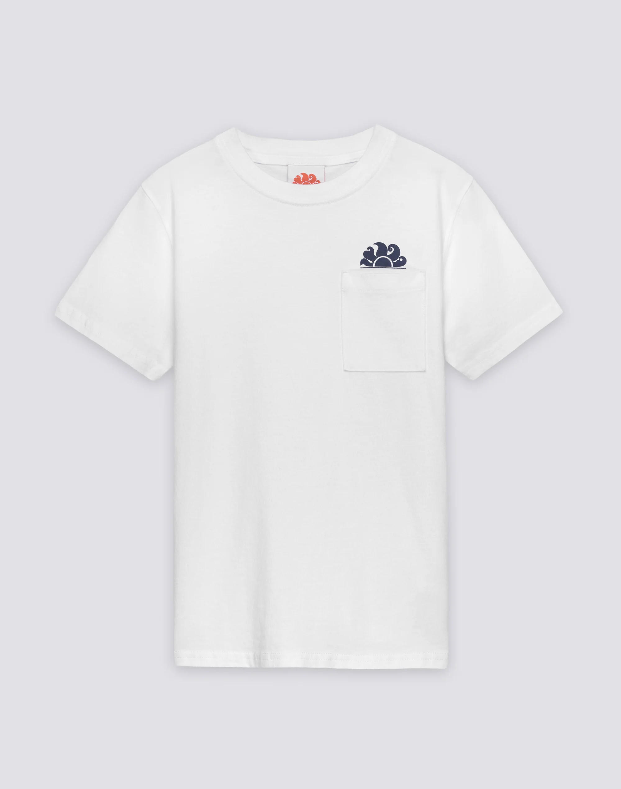 T-SHIRT BAMBINO A MANICA CORTA CON TASCA E LOGO SUL FRONTE