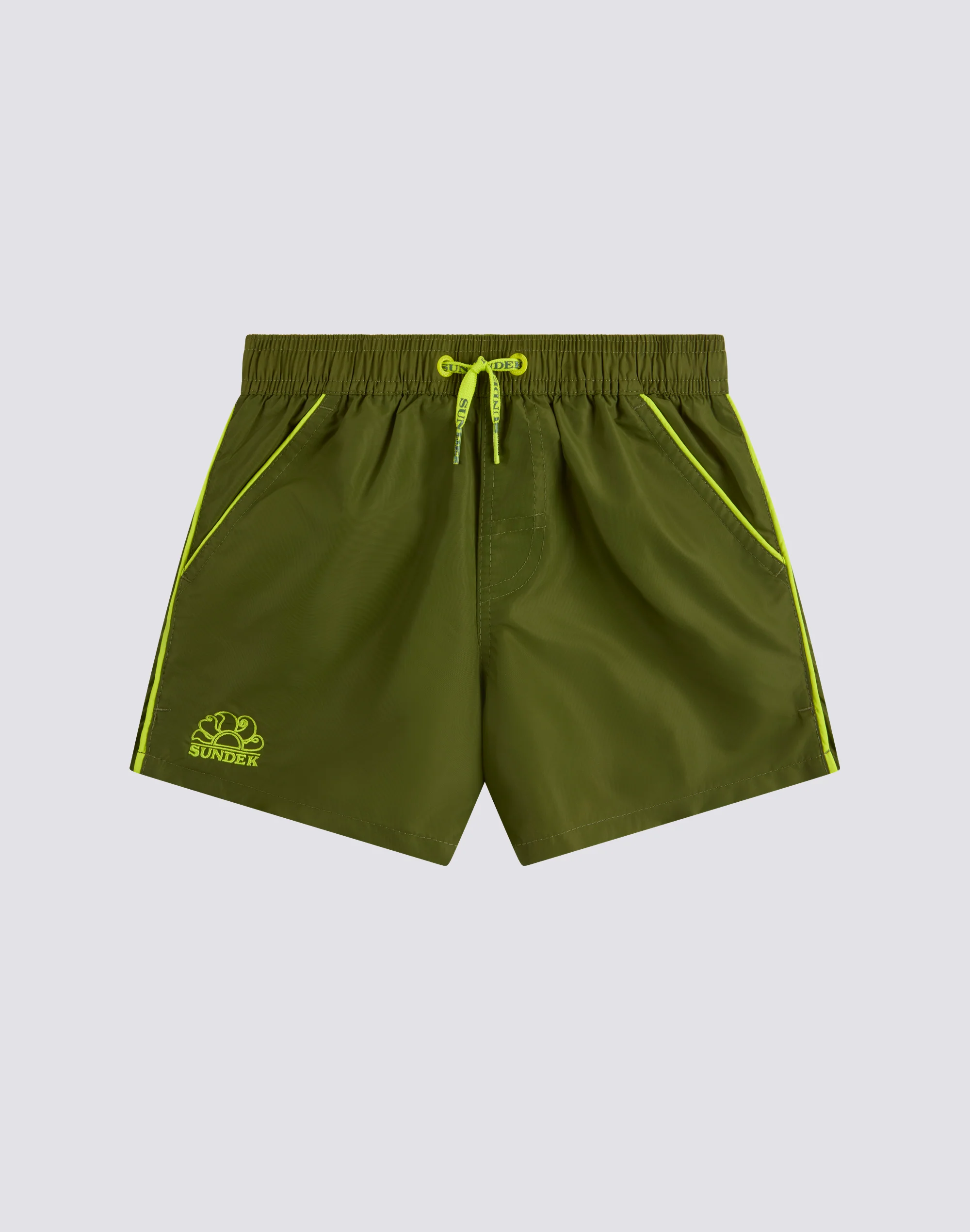 COSTUME DA BAGNO BAMBINO CORTO VITA ELASTICATA ICONIC TAFFETA CON PIPING