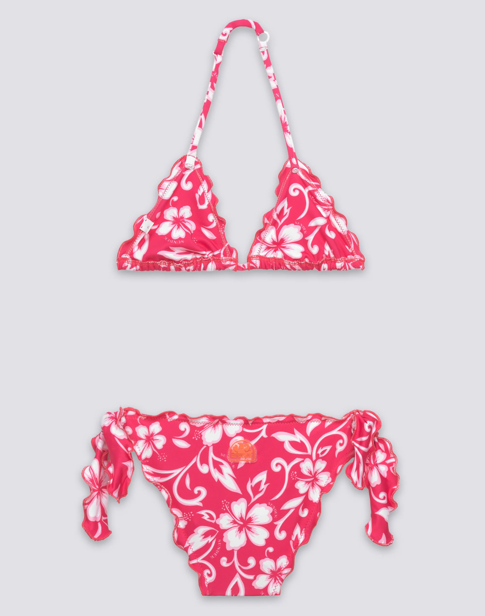 BIKINI BAMBINA CON STAMPA HIBISCUS SK23 - Image 2