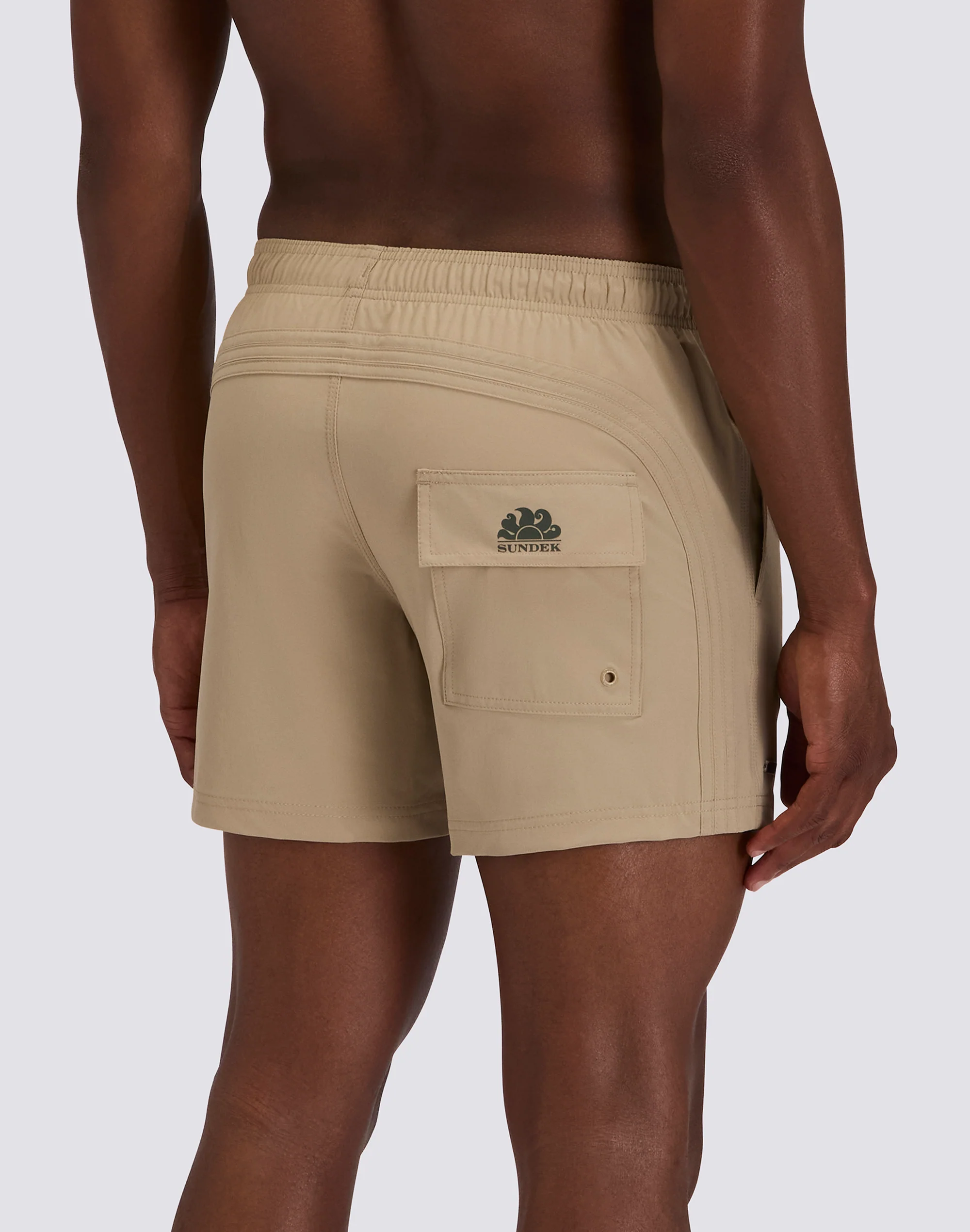 COSTUME DA BAGNO UOMO CORTO VITA ELASTICATA GOLDENWAVE TINTA UNITA 4WAY STRETCH