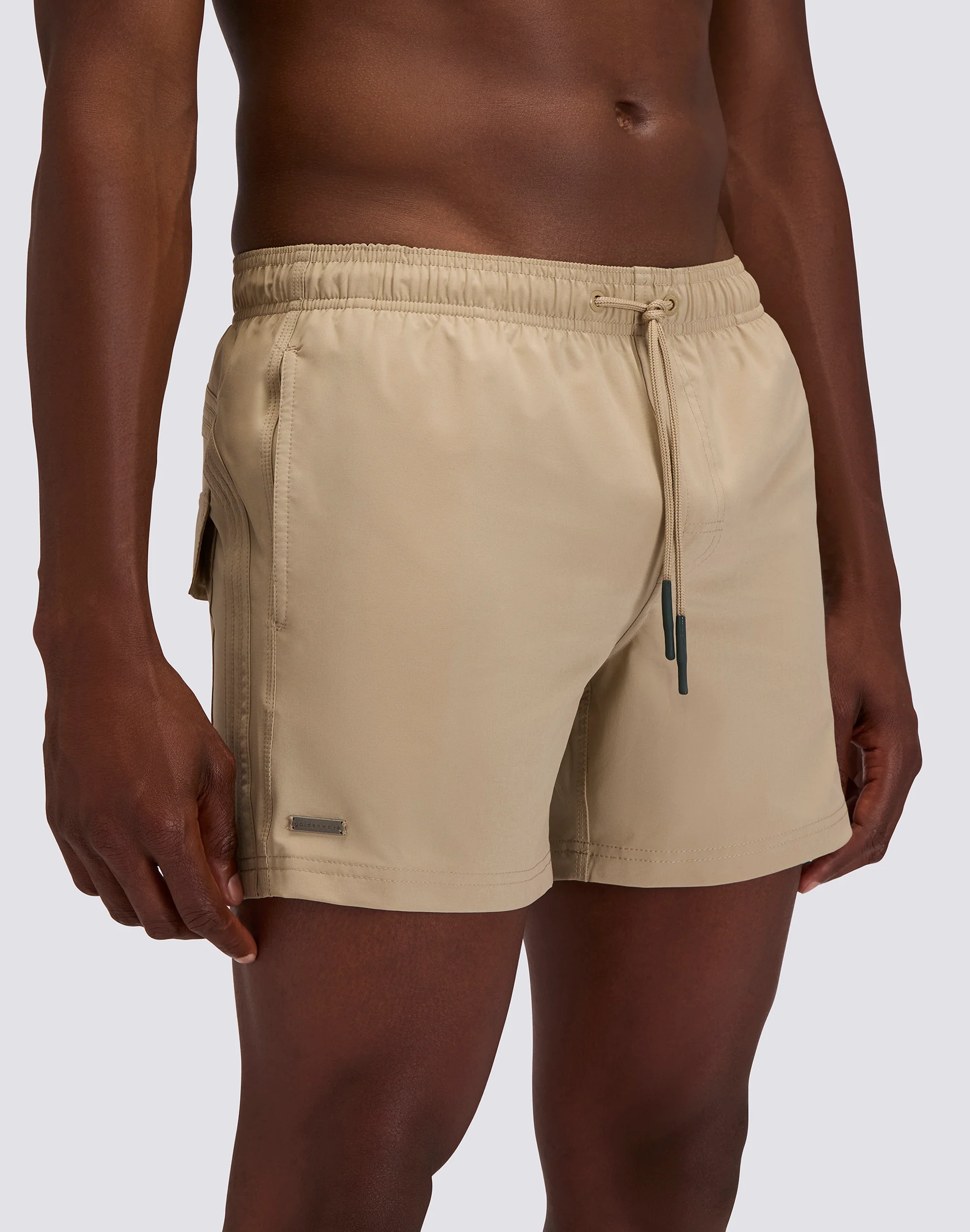 COSTUME DA BAGNO UOMO CORTO VITA ELASTICATA GOLDENWAVE TINTA UNITA 4WAY STRETCH - Image 3
