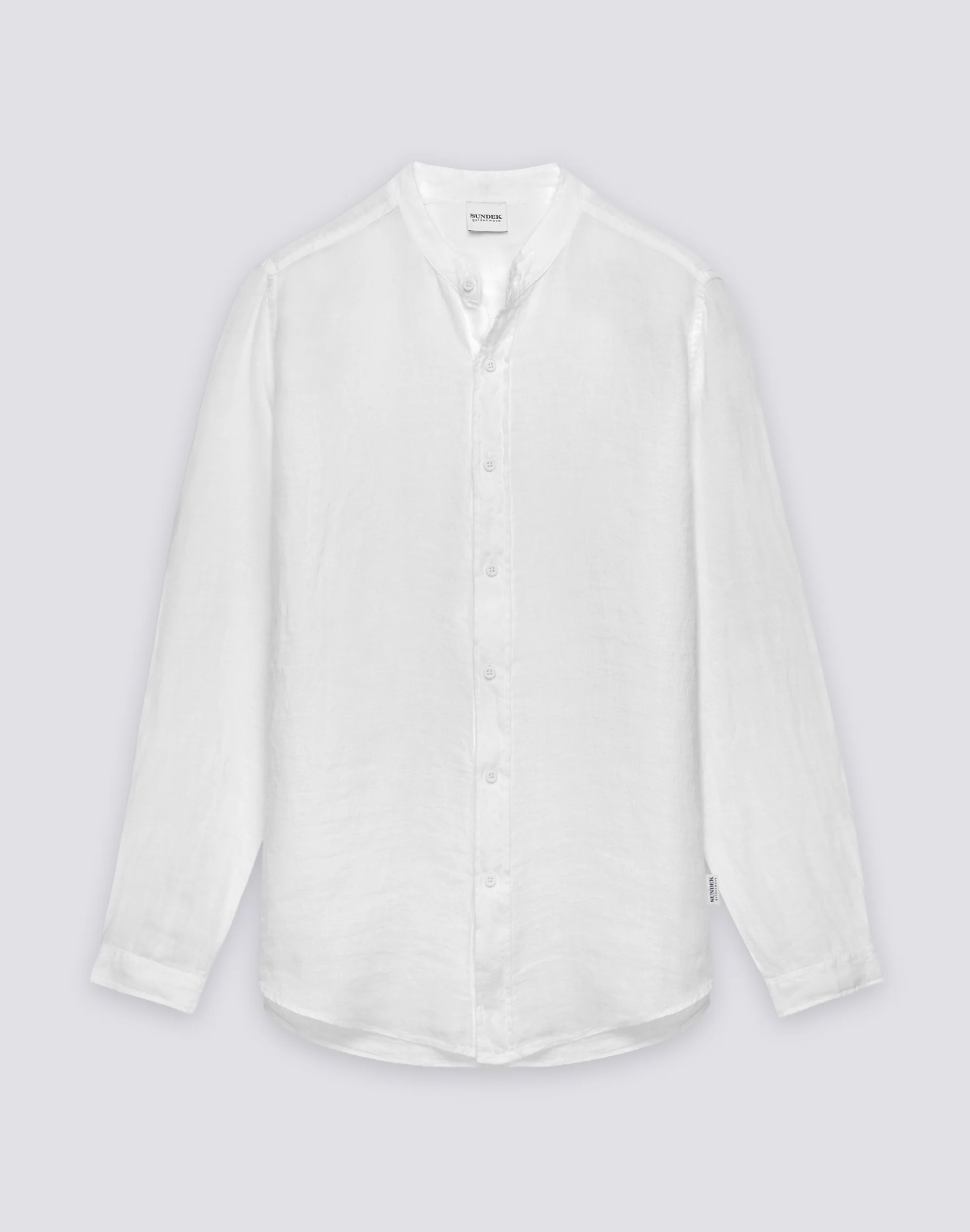 CAMICIA DA UOMO ALLA COREANA IN LINO TINTO CAPO