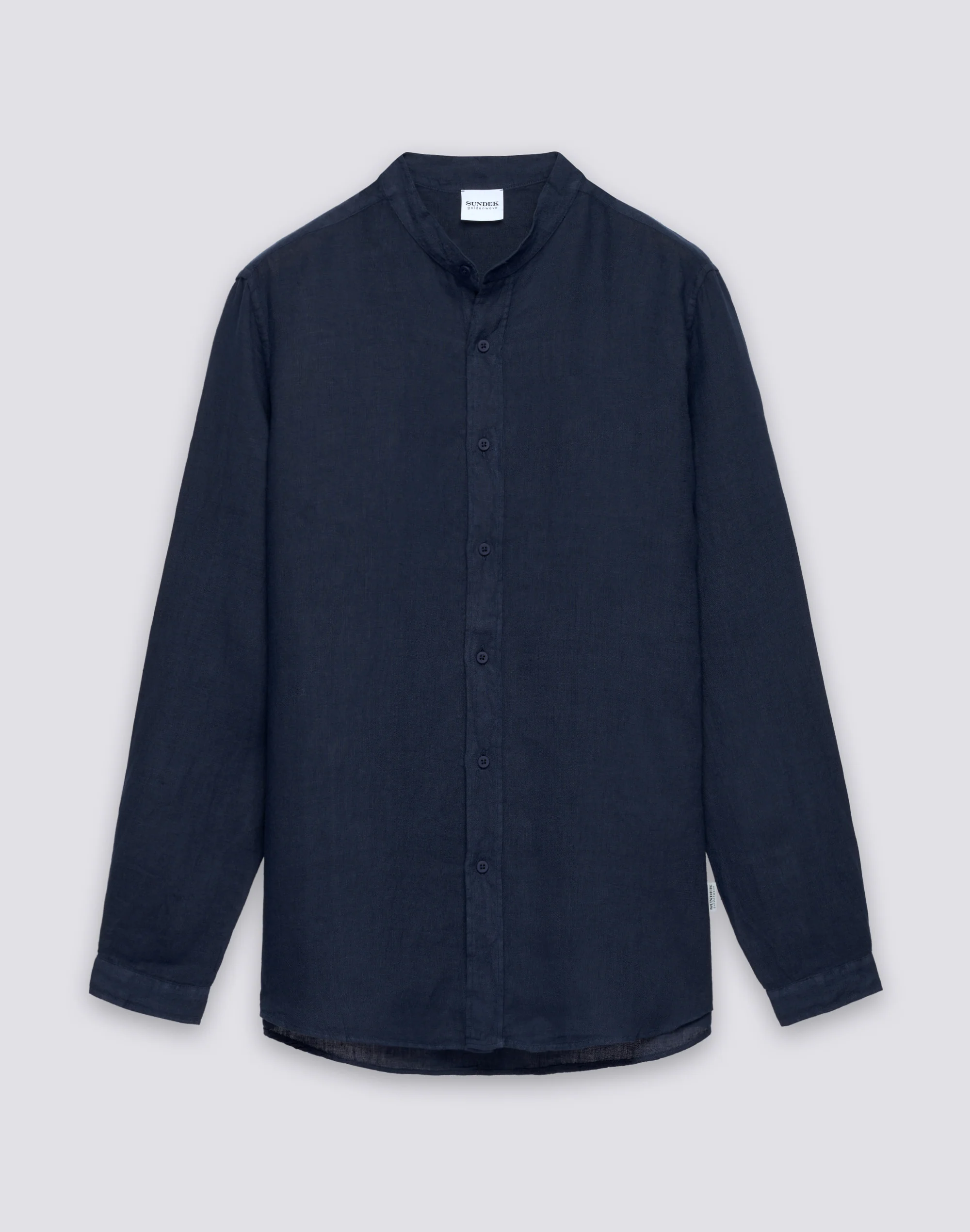 CAMICIA DA UOMO ALLA COREANA IN LINO TINTO CAPO - Image 5