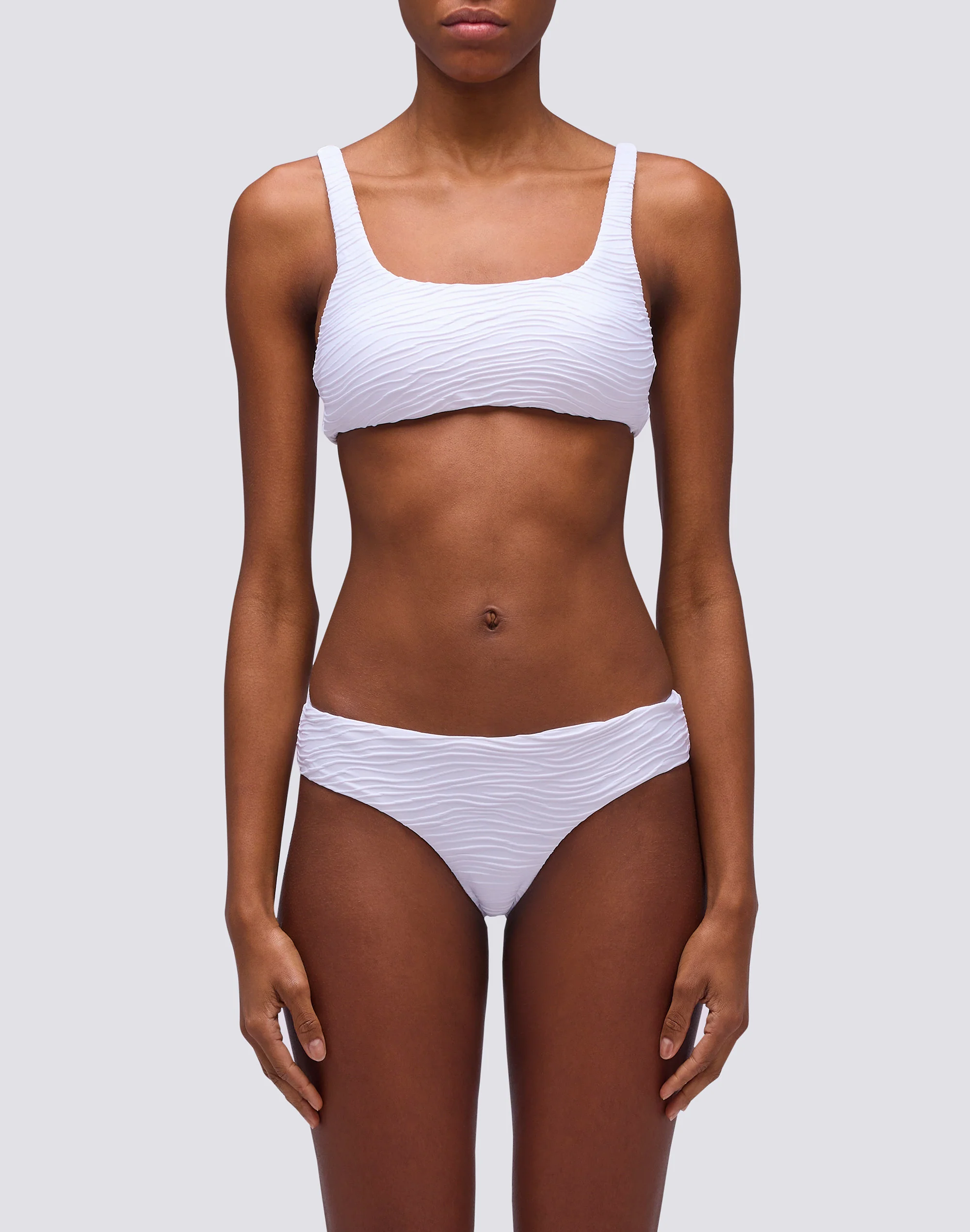 MARLENE TOP CROP IN ZEBRA JACQUARD