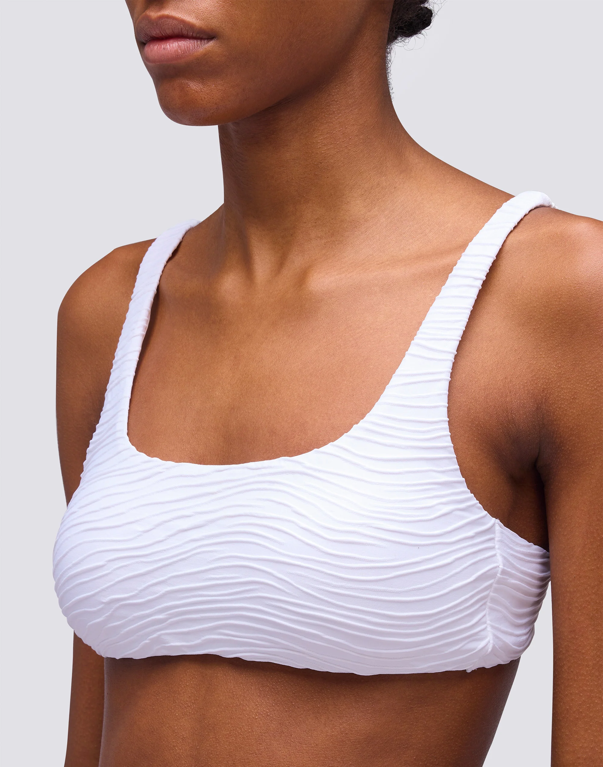 MARLENE TOP CROP IN ZEBRA JACQUARD - Image 3