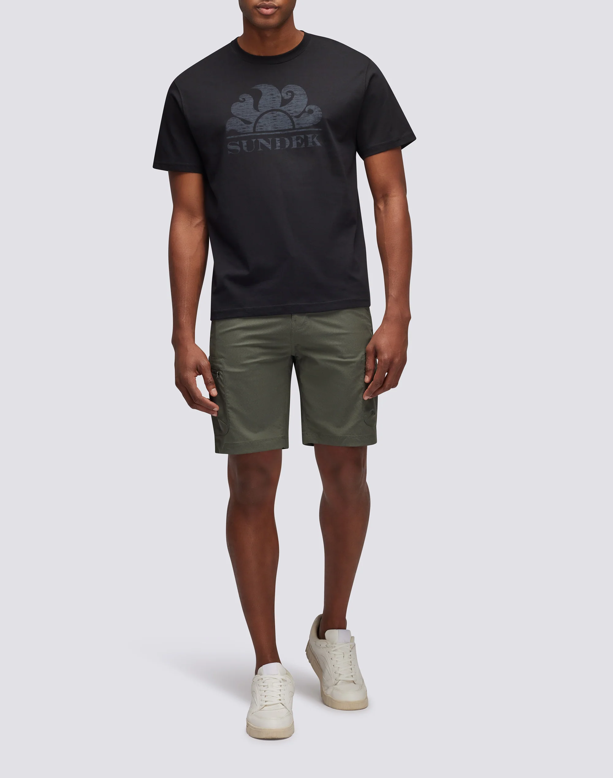 T-SHIRT MANICHE CORTE CON LOGO - Image 3