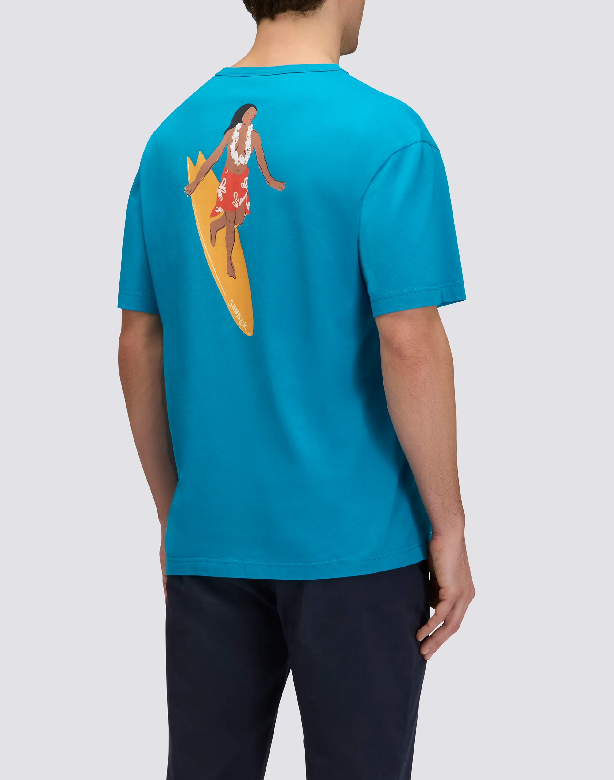 T-SHIRT DA UOMO A GIROCOLLO CON STAMPA E RICAMO - Image 2