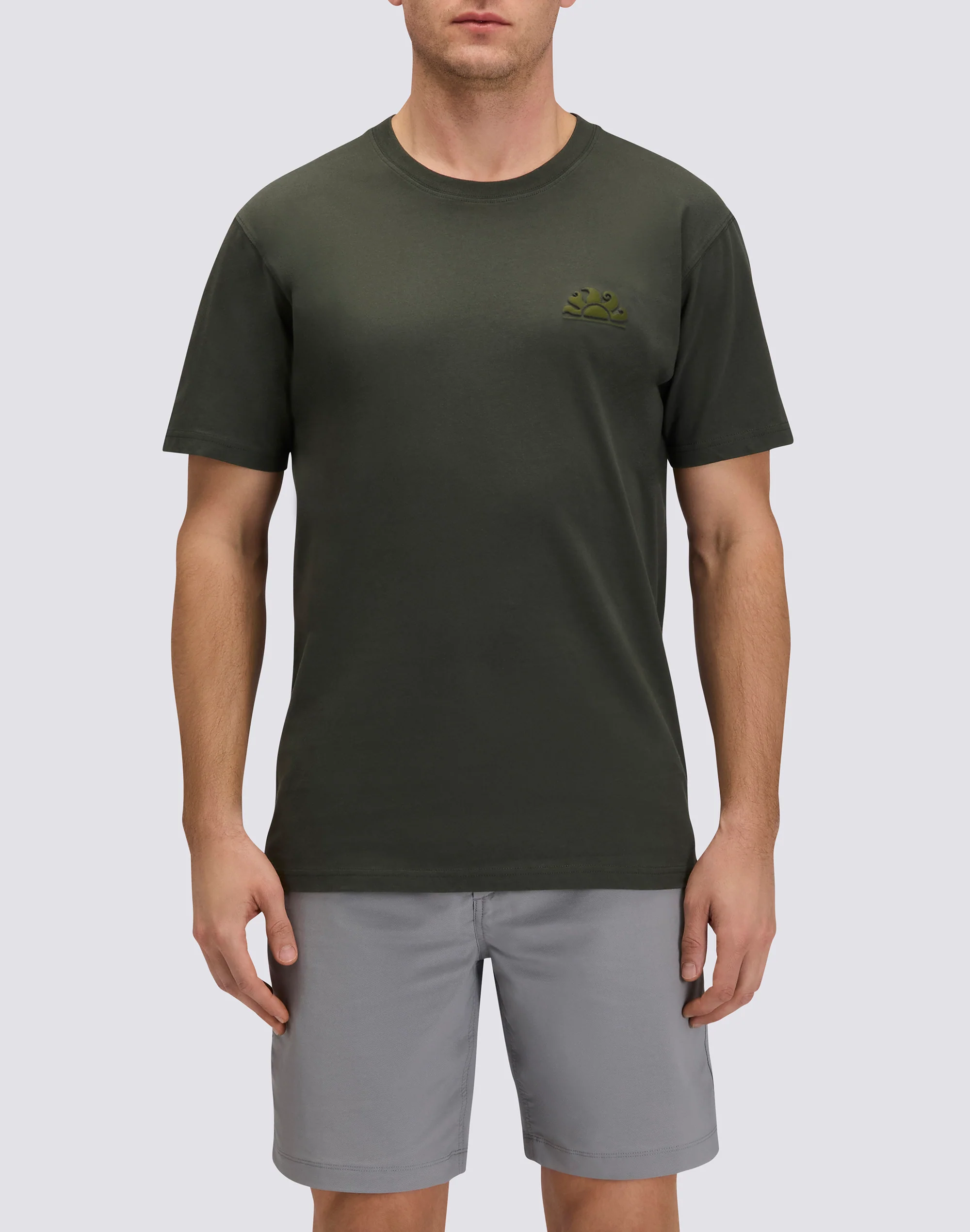 T-SHIRT UOMO A GIROCOLLO CON LOGO EMBOSSATO