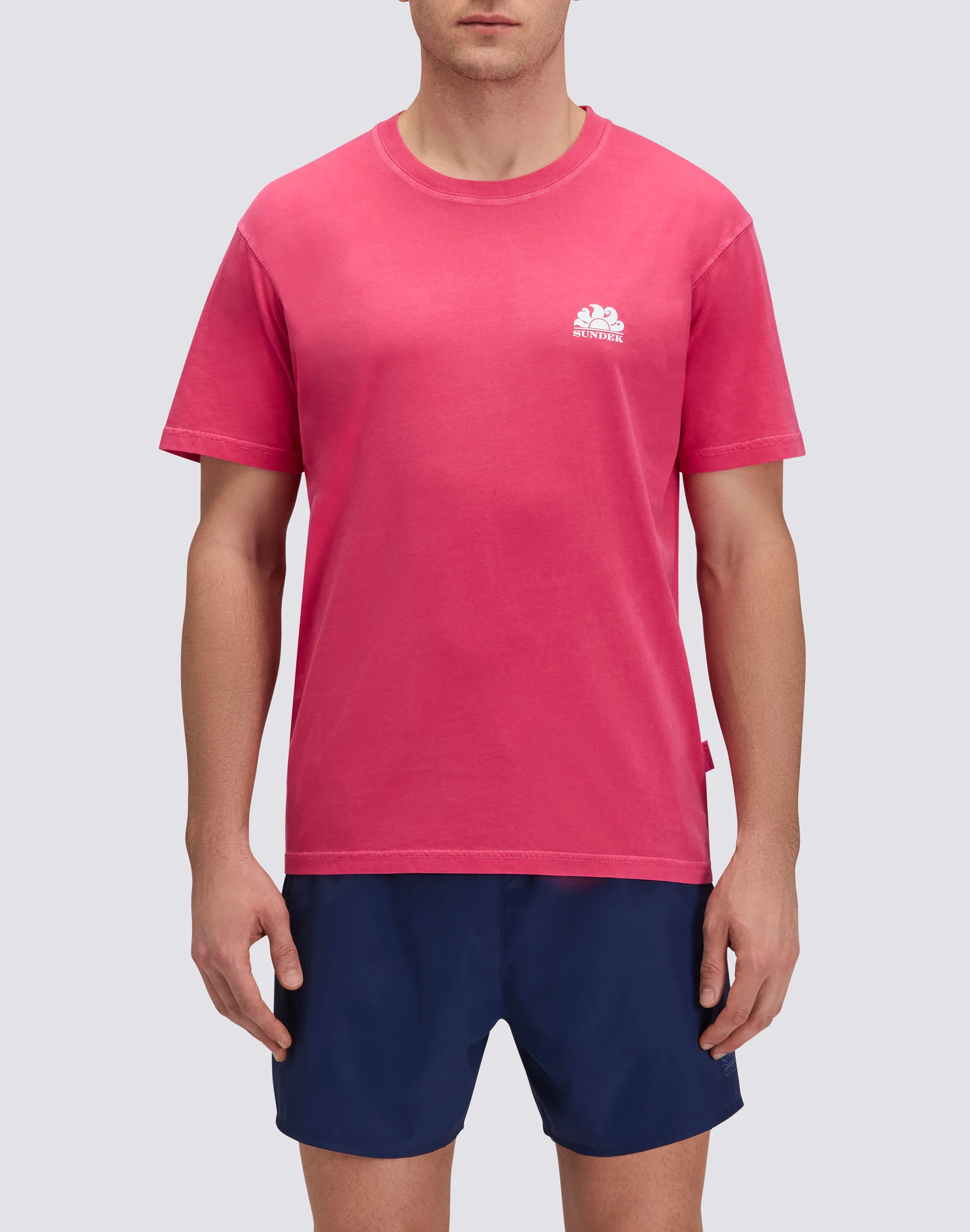 T-SHIRT UOMO A GIROCOLLO TINTO CAPO