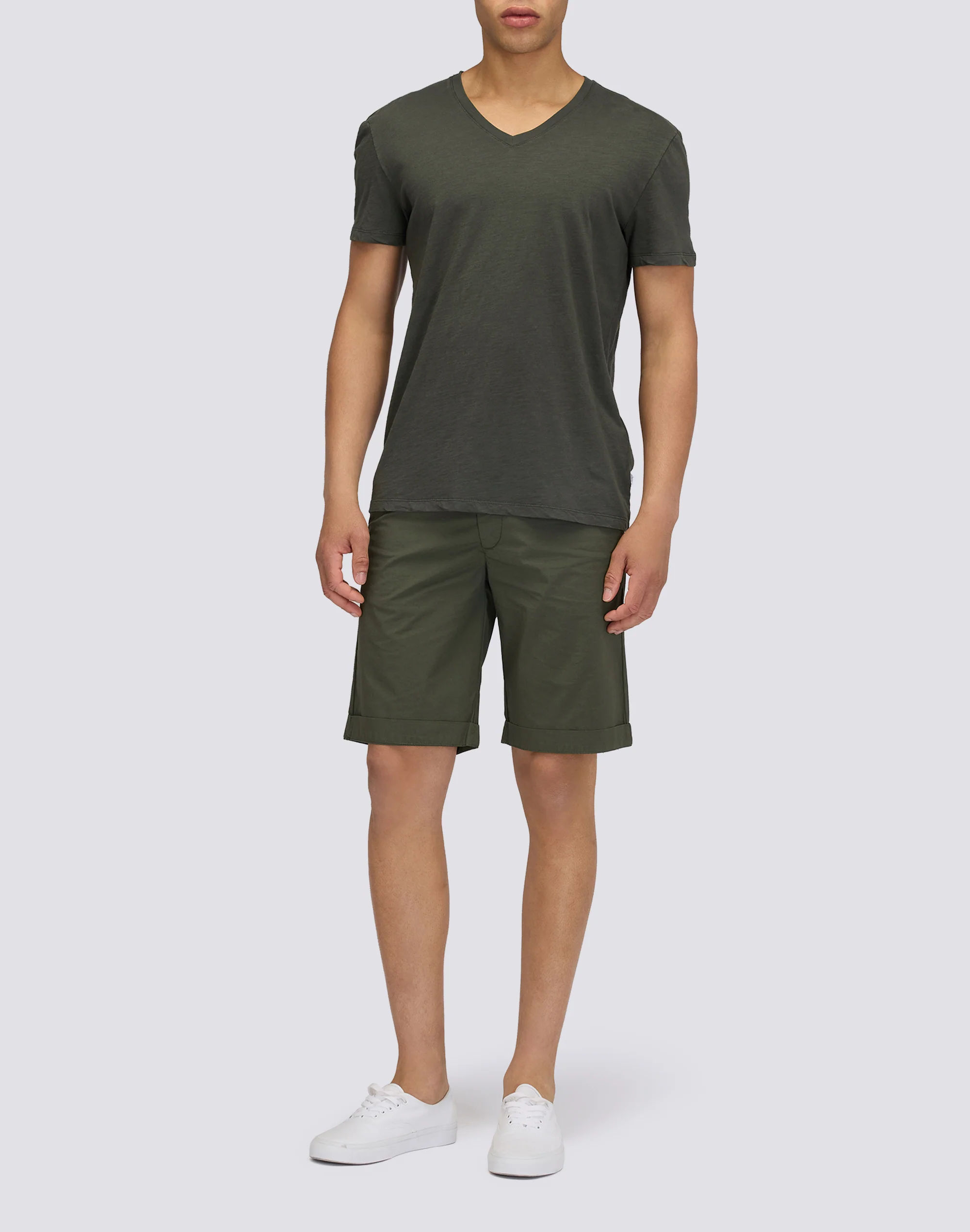 WALKSHORT UOMO TINTO CAPO IN POPELINE STRETCH - Image 3