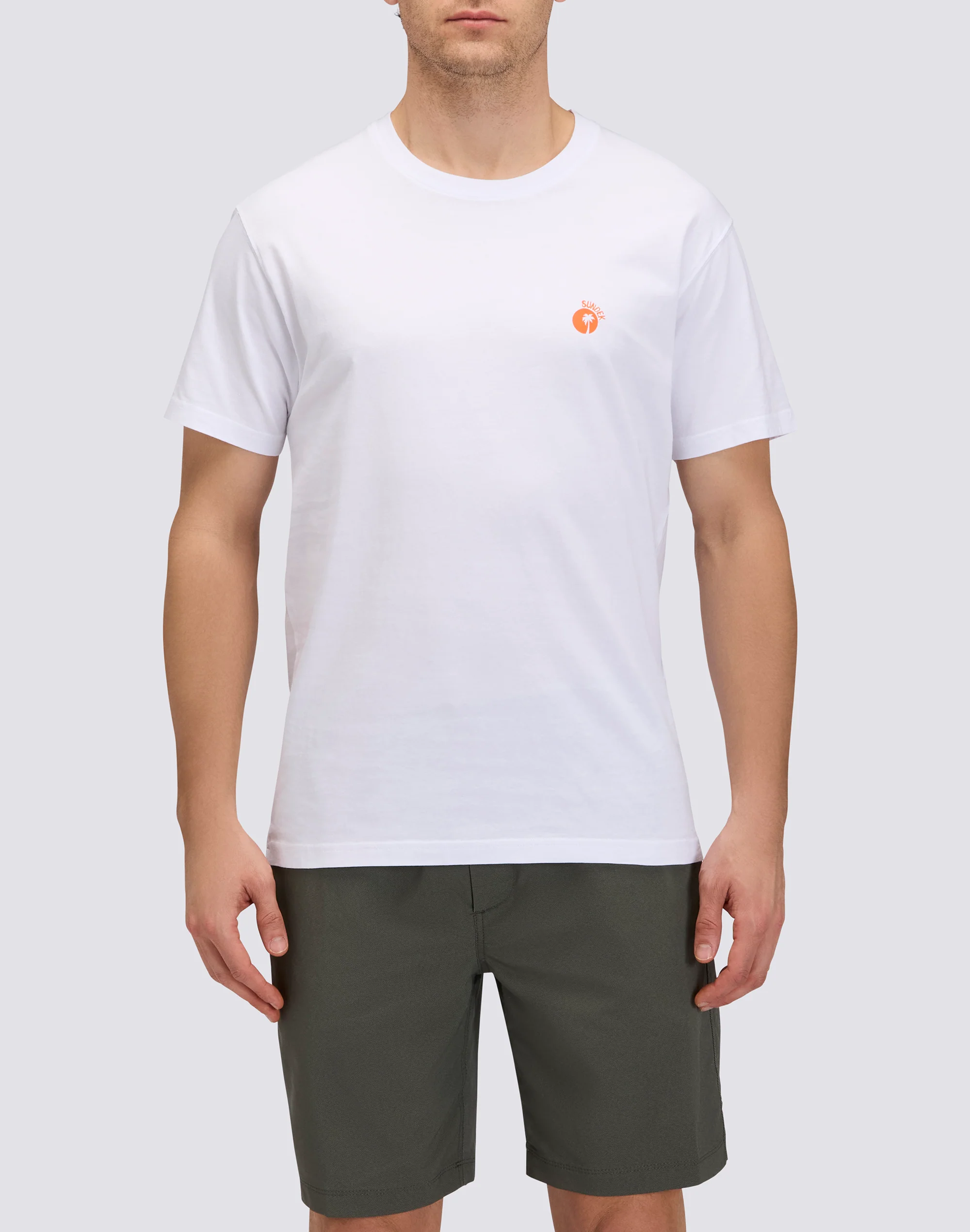 T-SHIRT CAPSULE MICROSTAMPA CON PALMA