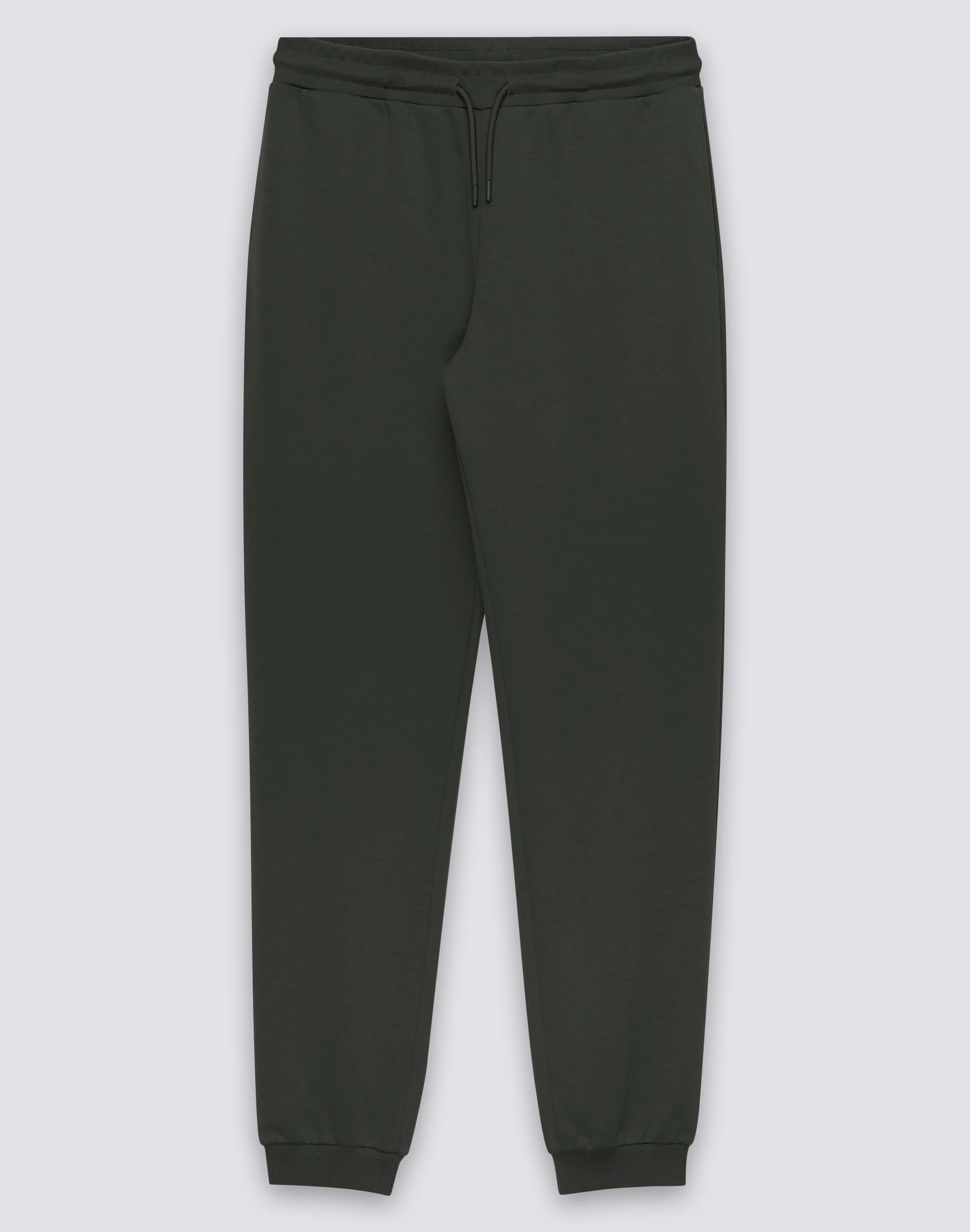 PANTALONI LUNGHI UOMO A VITA ELASTICATA IN COTONE INTERLOCK RICICLATO