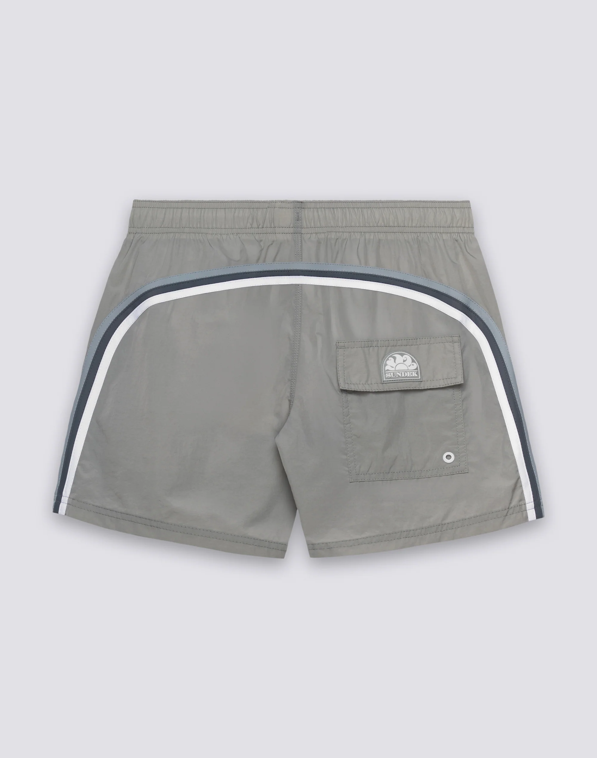 COSTUME DA BAGNO UOMO CORTO VITA ELASTICATA CRINKLED - Image 5