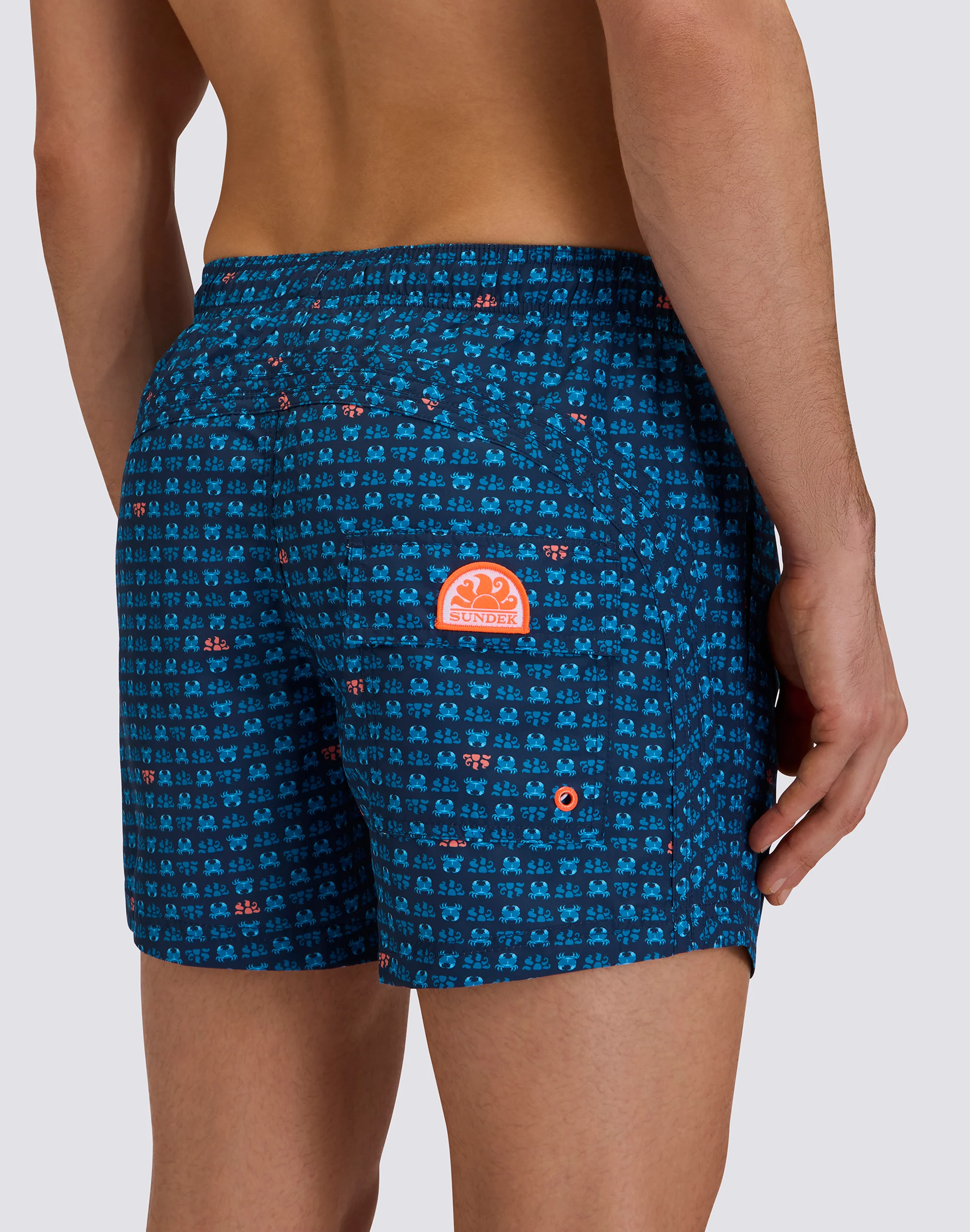 COSTUME DA BAGNO UOMO CORTO VITA ELASTICATA POLIESTERE RICICLATO REPREVE® CON STAMPA SUNCRAB - Image 3