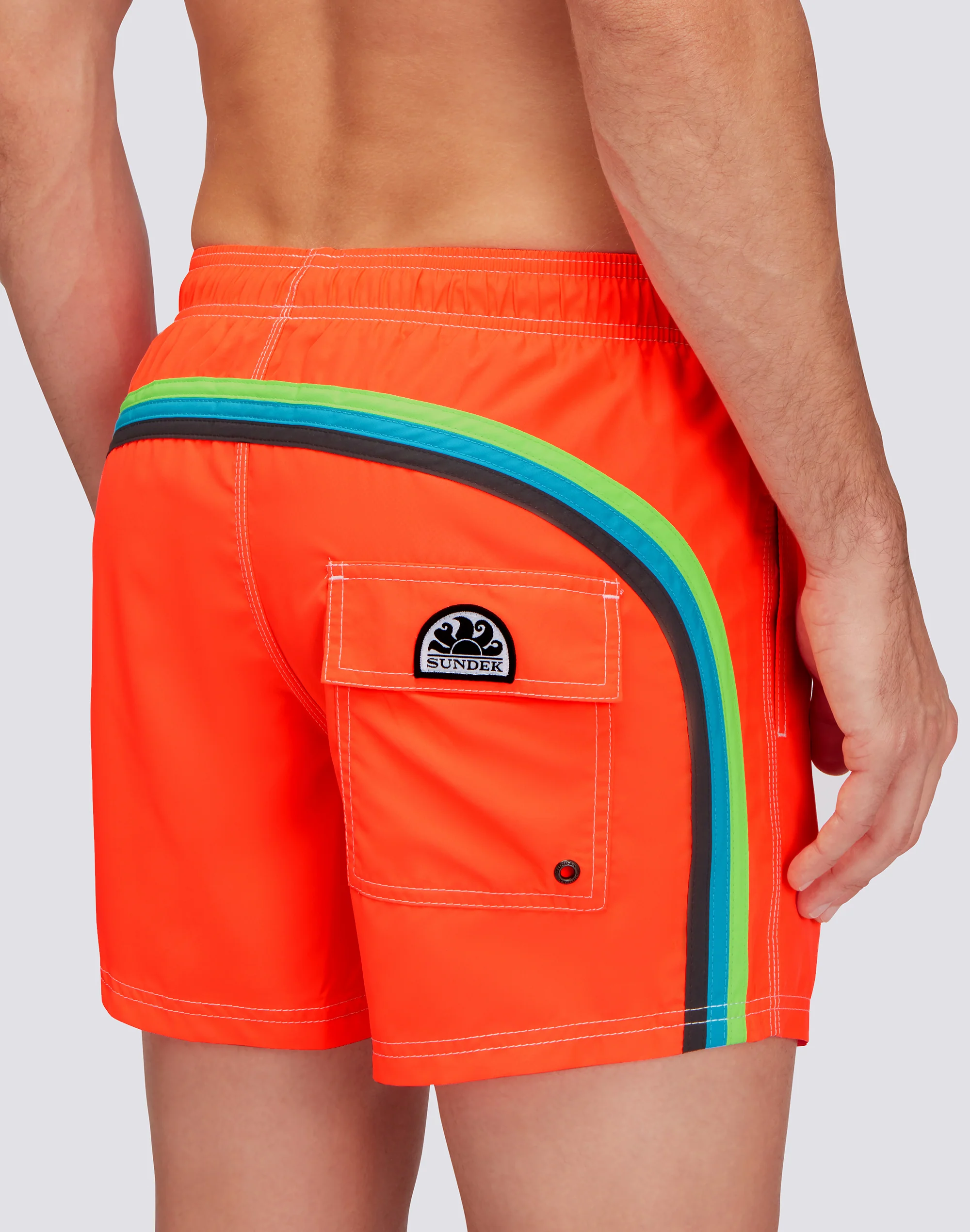 COSTUME DA BAGNO CORTO VITA ELASTICATA POLIESTERE RICICLATO REPREVE® FLUO - Image 3