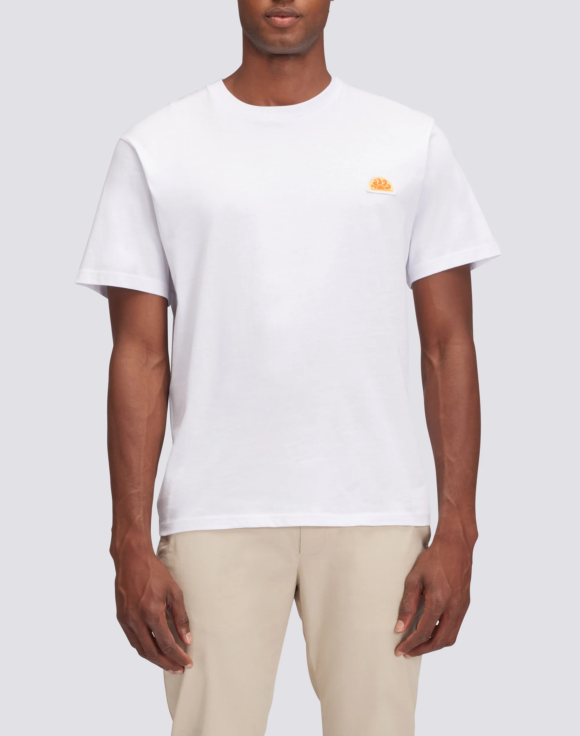T-SHIRT A TINTA UNITA CON LOGO ARCHIVE - Image 2