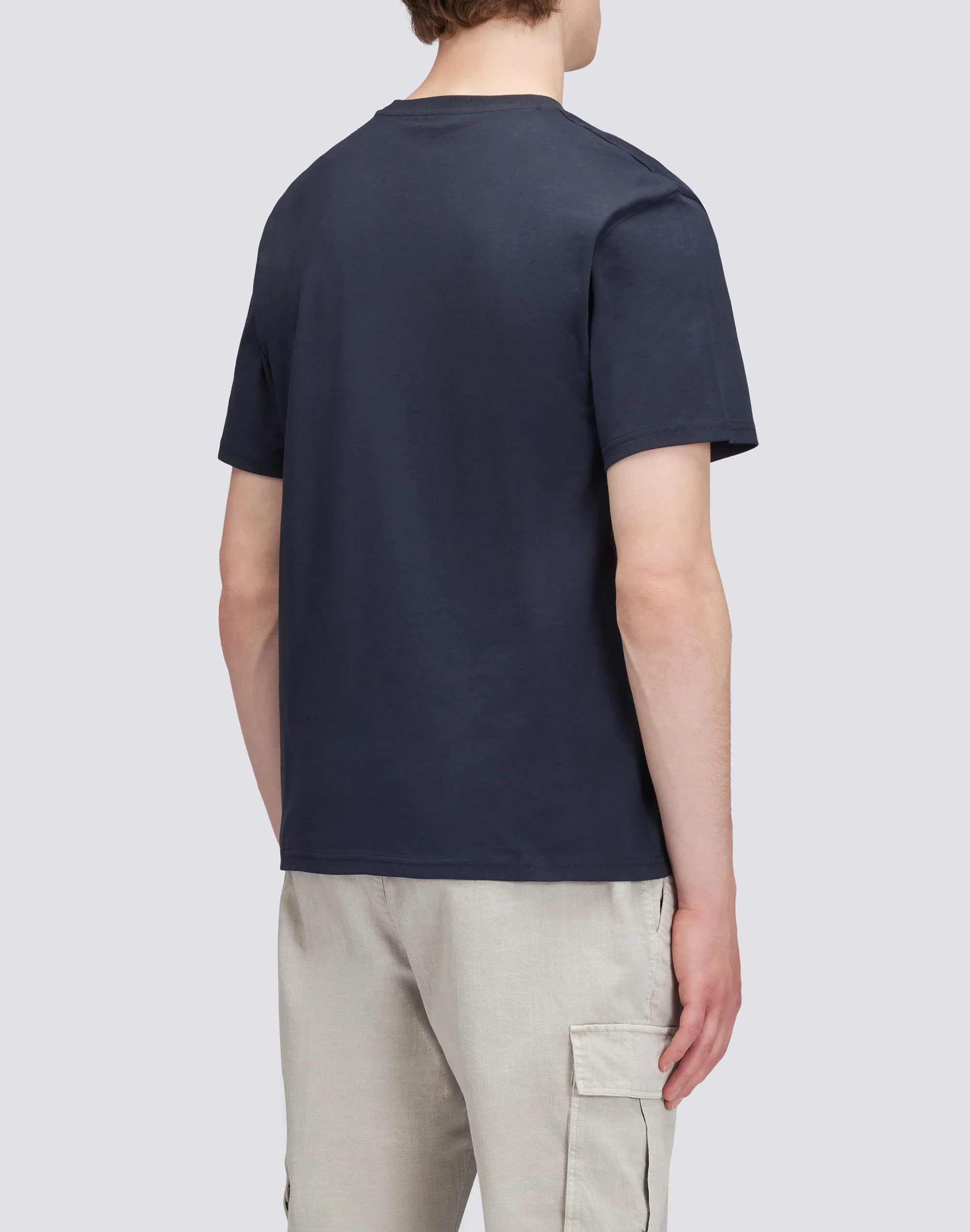 T-SHIRT A TINTA UNITA CON LOGO ARCHIVE - Image 2