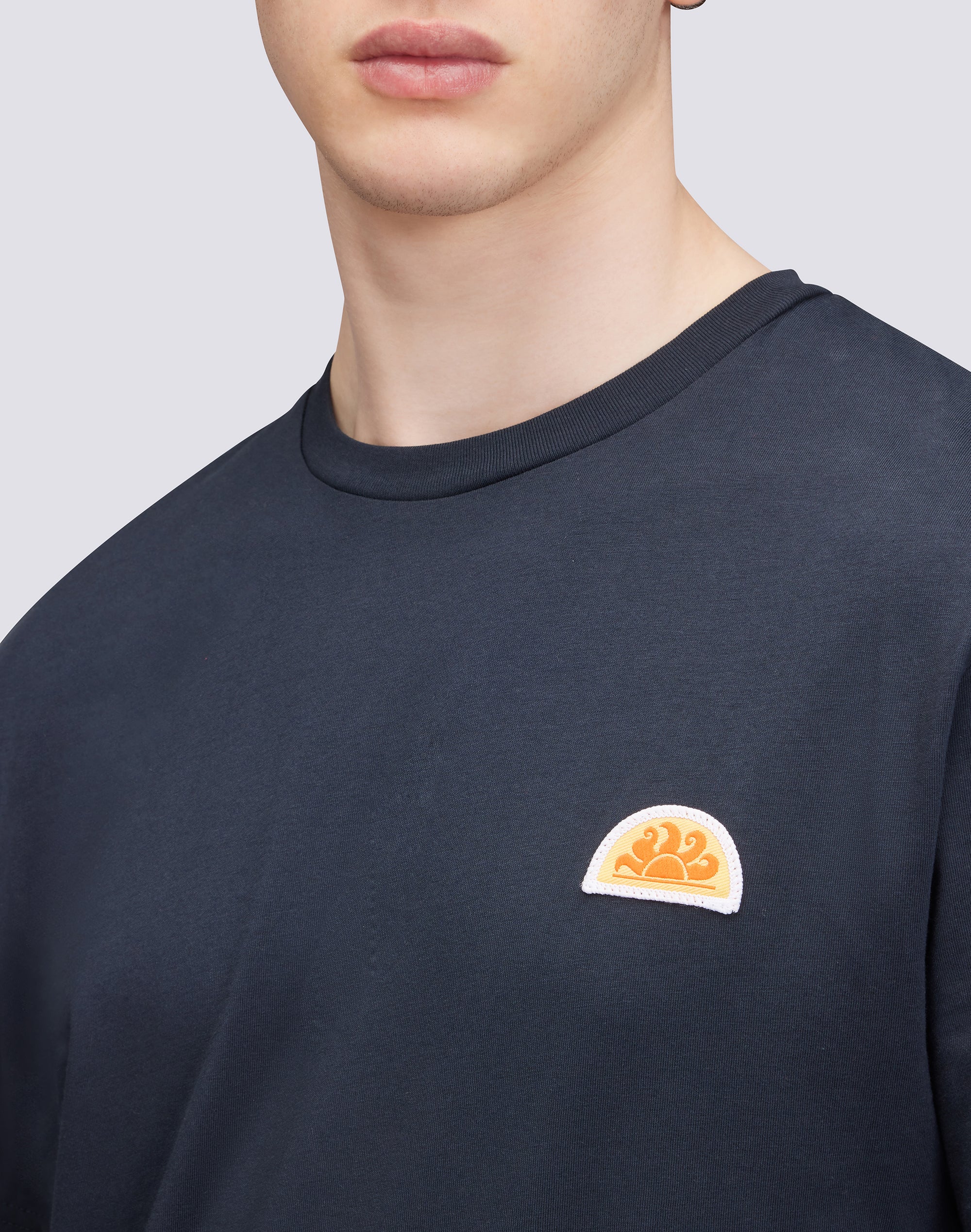 T-SHIRT A TINTA UNITA CON LOGO ARCHIVE - Image 3