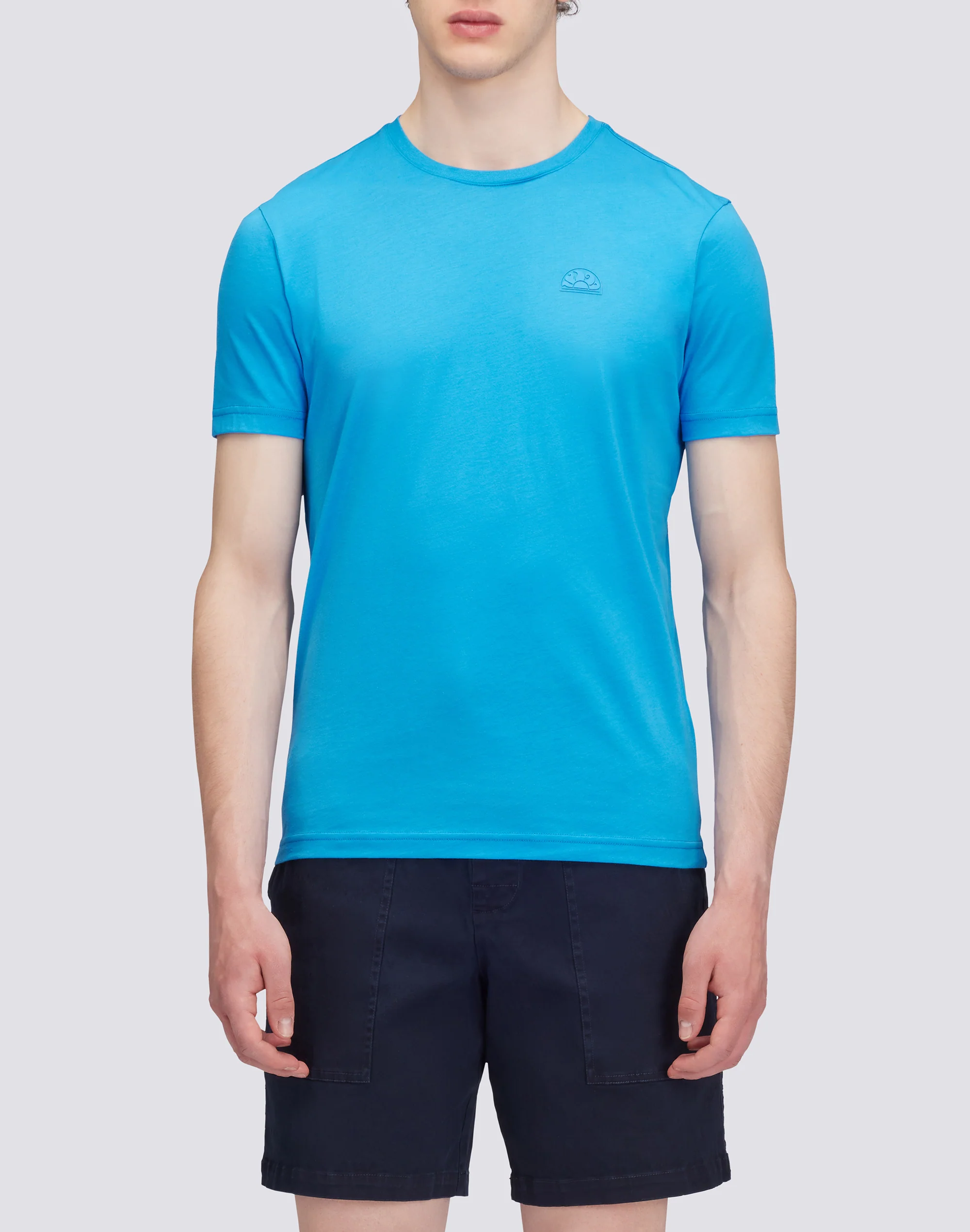 T-SHIRT A TINTA UNITA IN COTONE PIMA