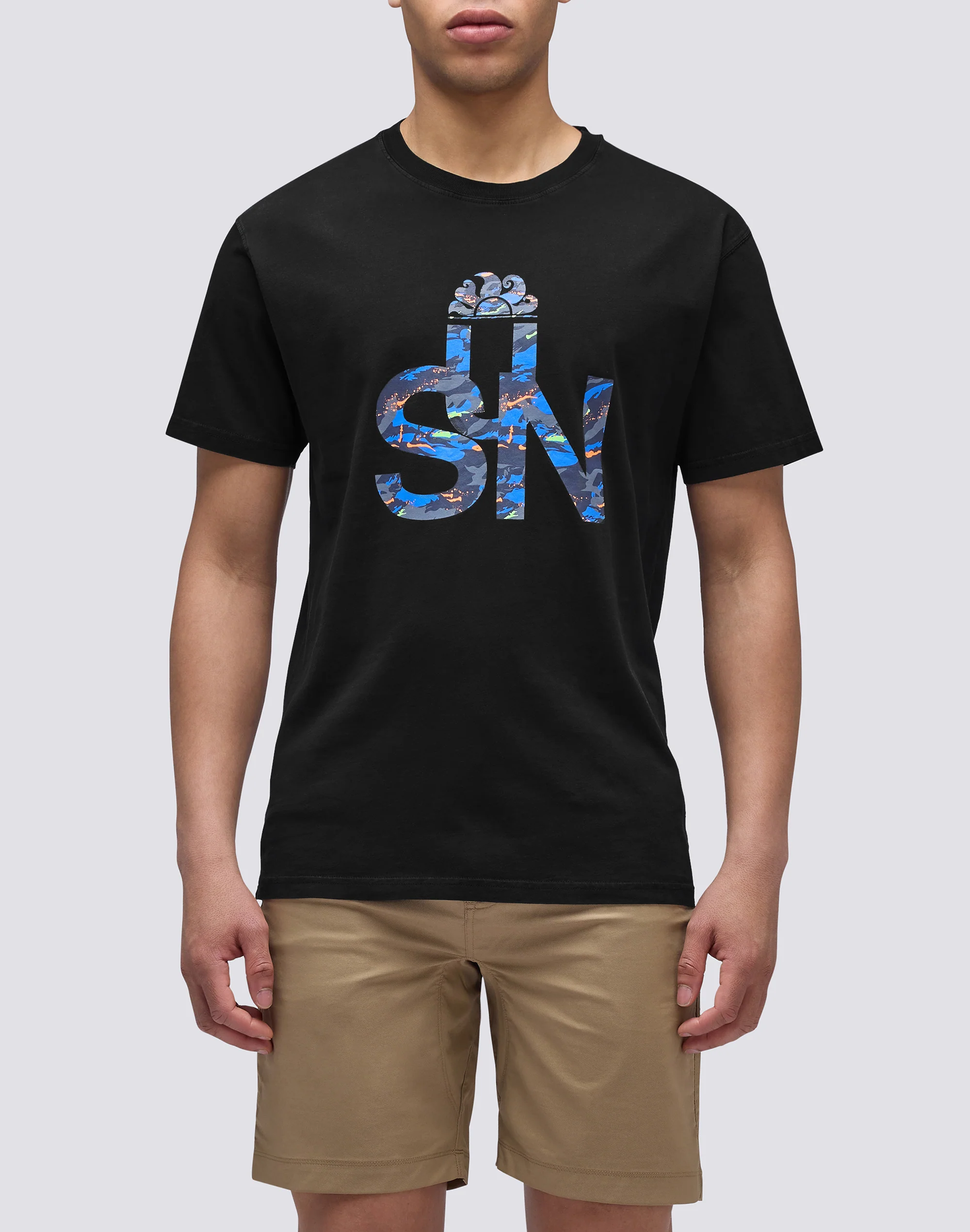T-SHIRT CON LOGO CAMOU