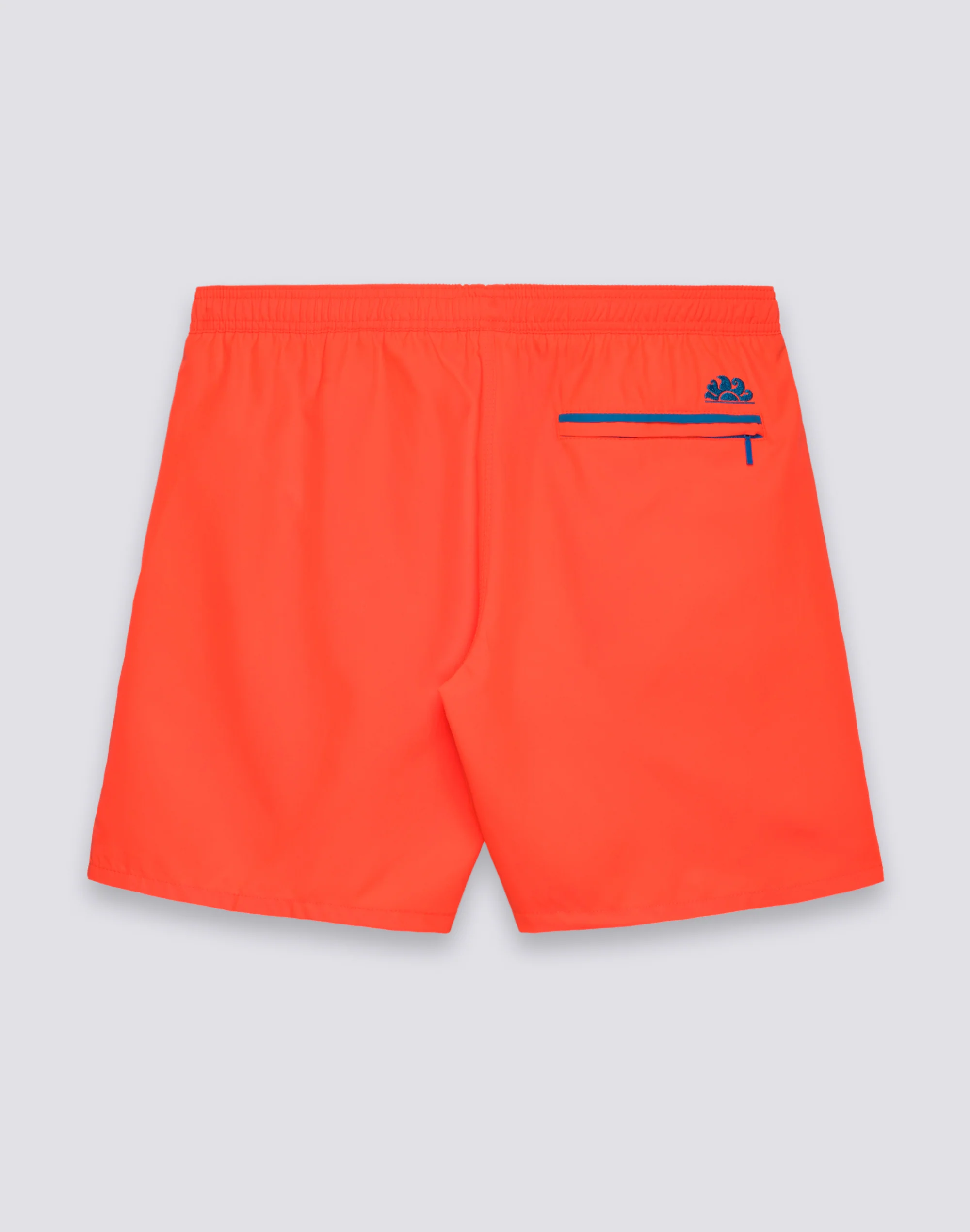 COSTUME DA BAGNO UOMO LUNGO VITA ELASTICATA CON PIPING IN POLIESTERE RICICLATO REPREVE® - Image 6