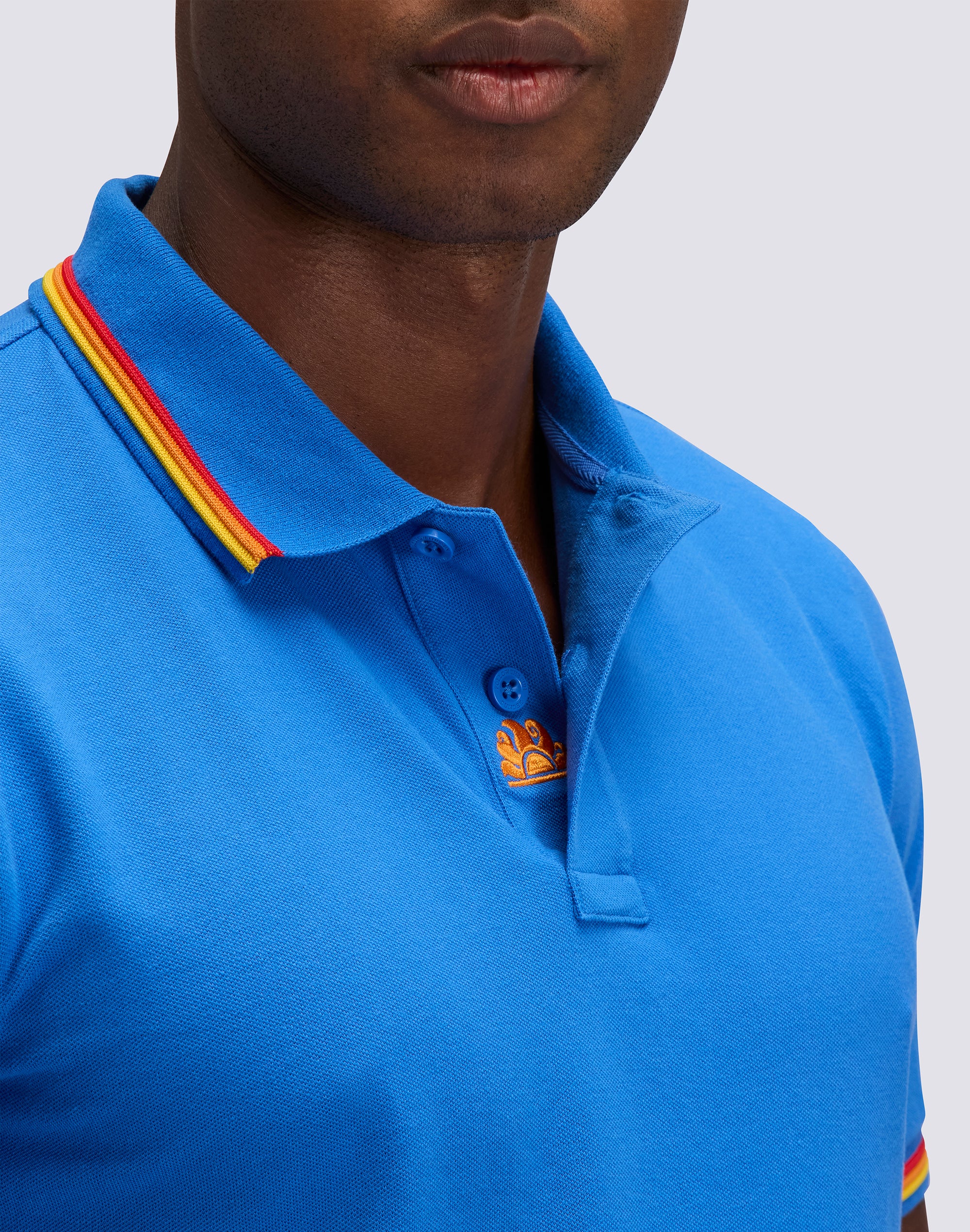 POLO BRICE UOMO IN COTONE PIQUET CON DETTAGLI TRICOLOR - Image 4
