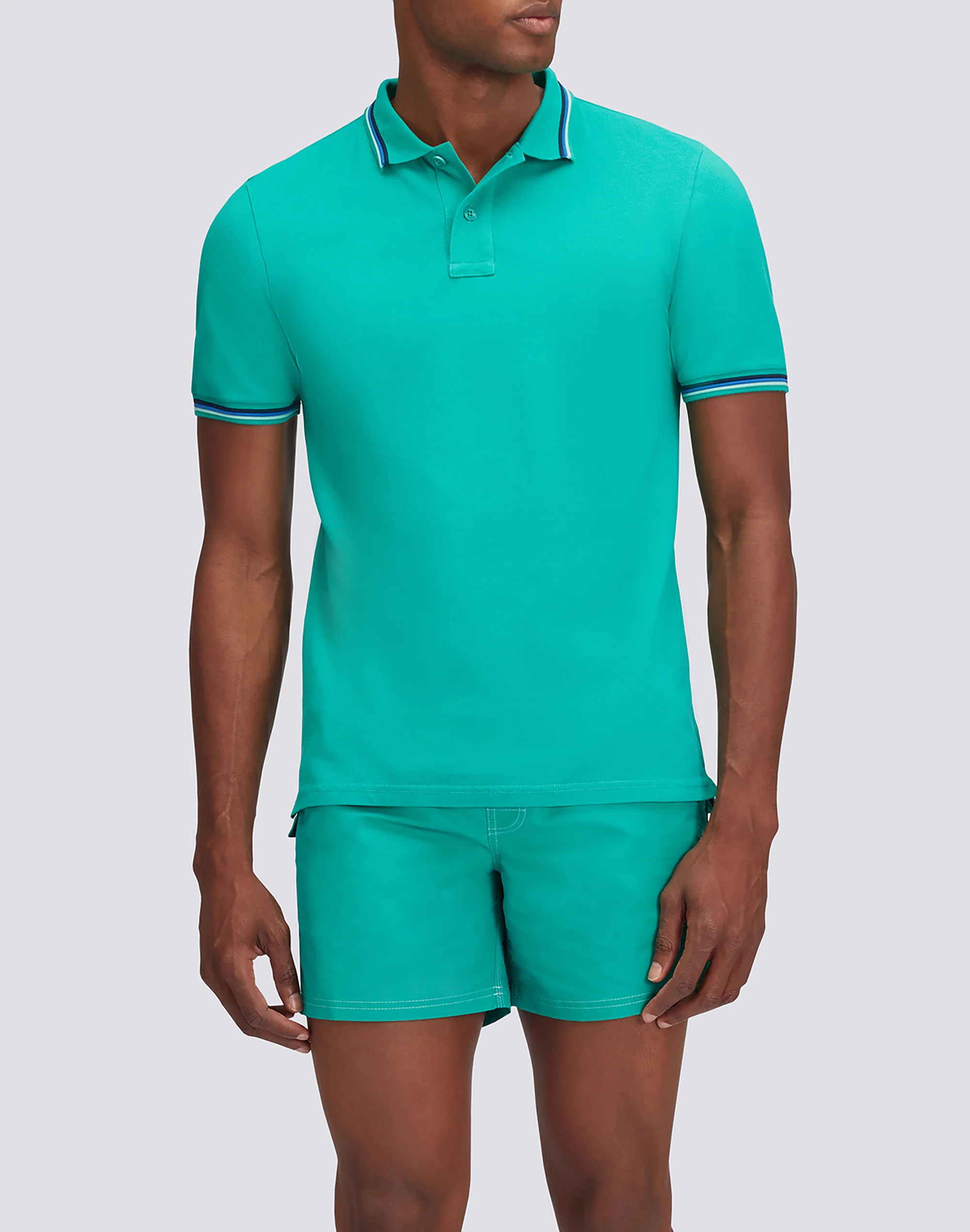 POLO BRICE IN COTONE PIQUET CON DETTAGLI TRICOLOR - Image 4
