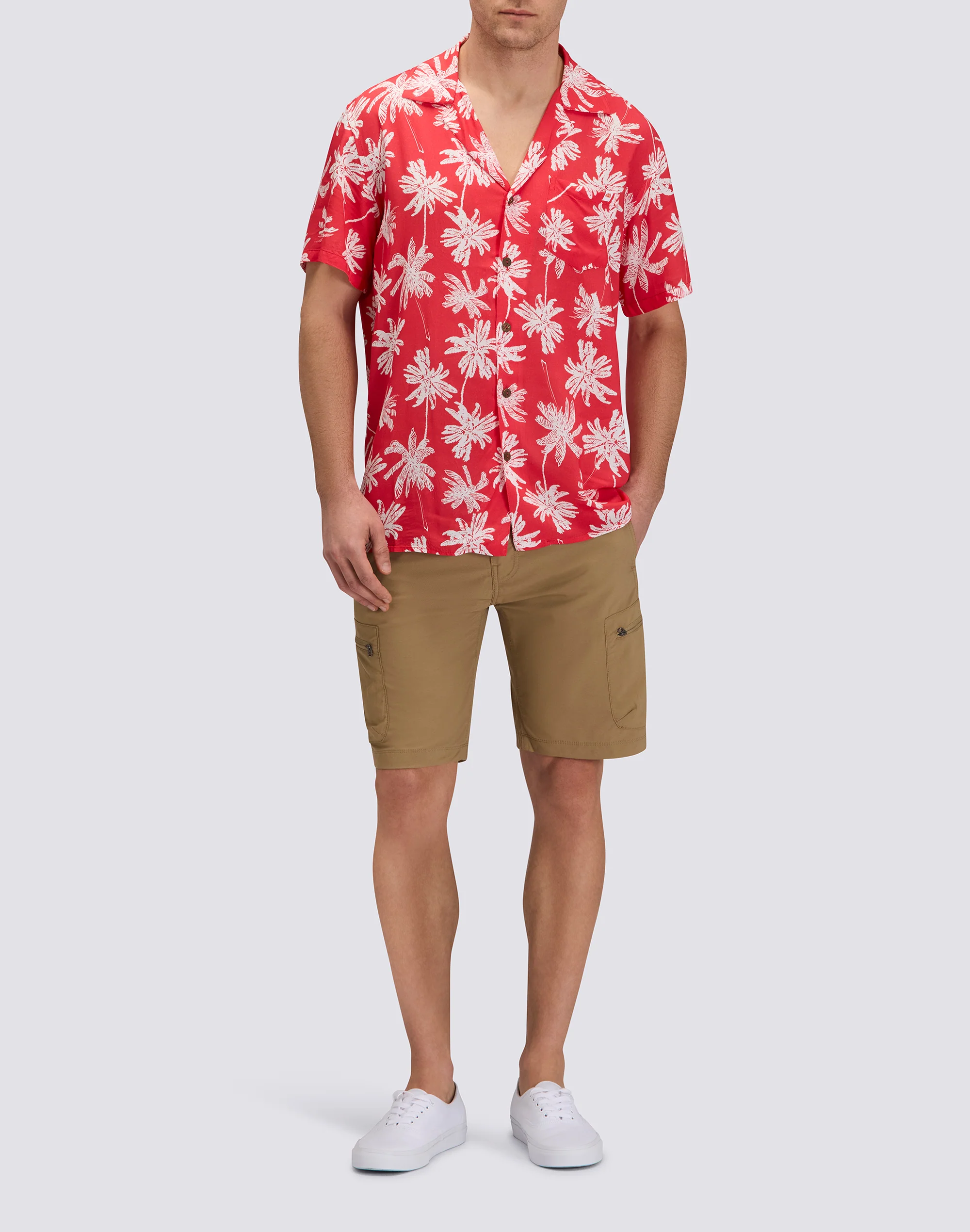 CAMICIA UOMO STAMPATA IN VISCOSA POPELINE - Image 3