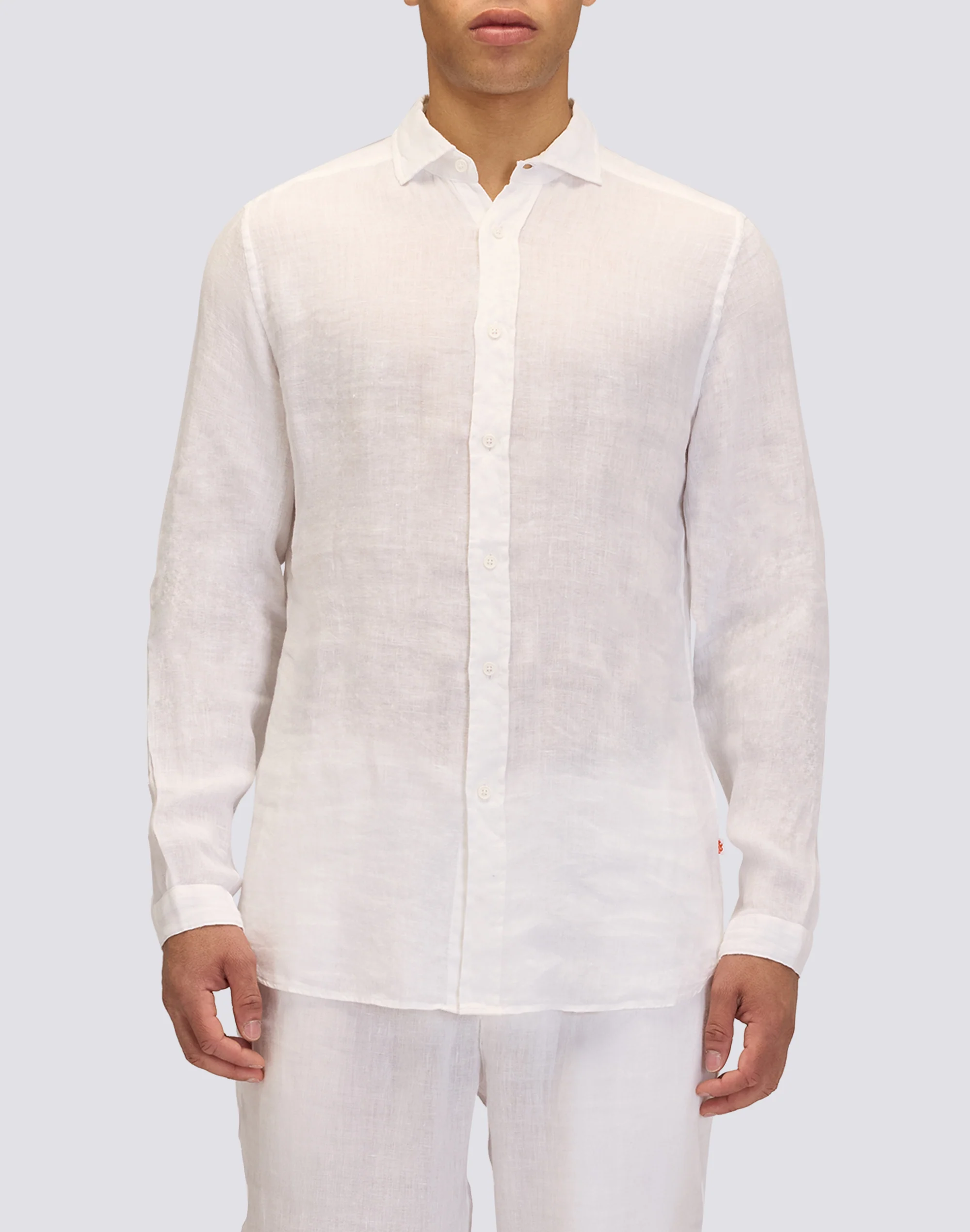 CAMICIA IN LINO CON COLLO CLASSICO