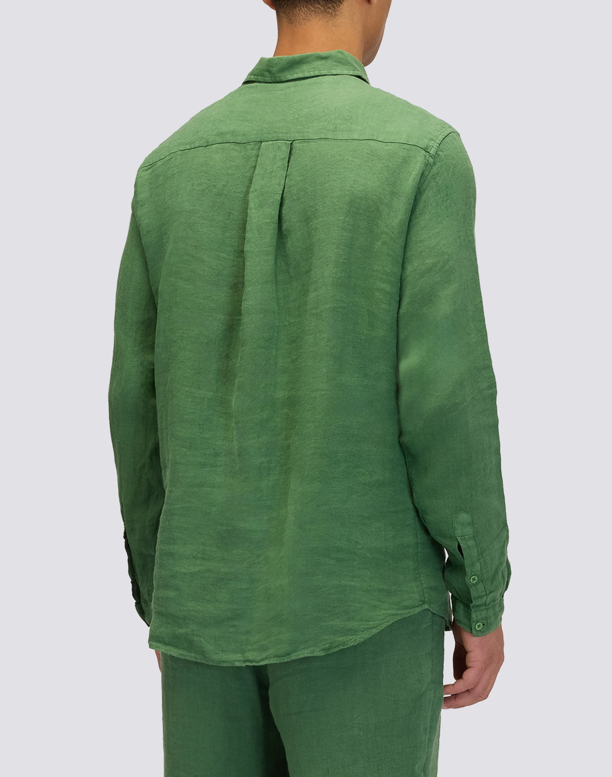 CAMICIA IN LINO CON COLLO CLASSICO - Image 2