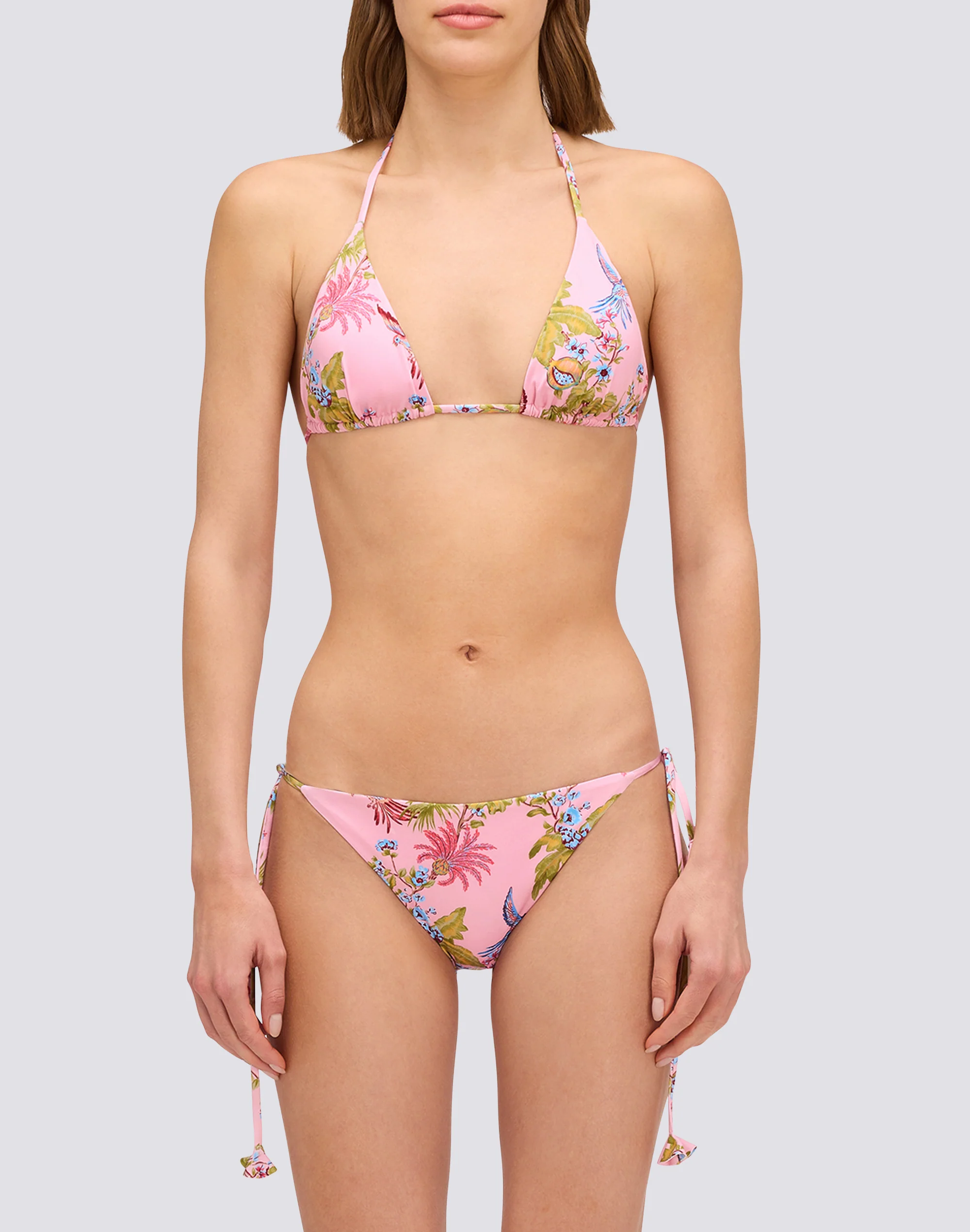 JENNIFER - BIKINI TOP A TRAINGOLO STAMPA SWEET PARROT - Image 2