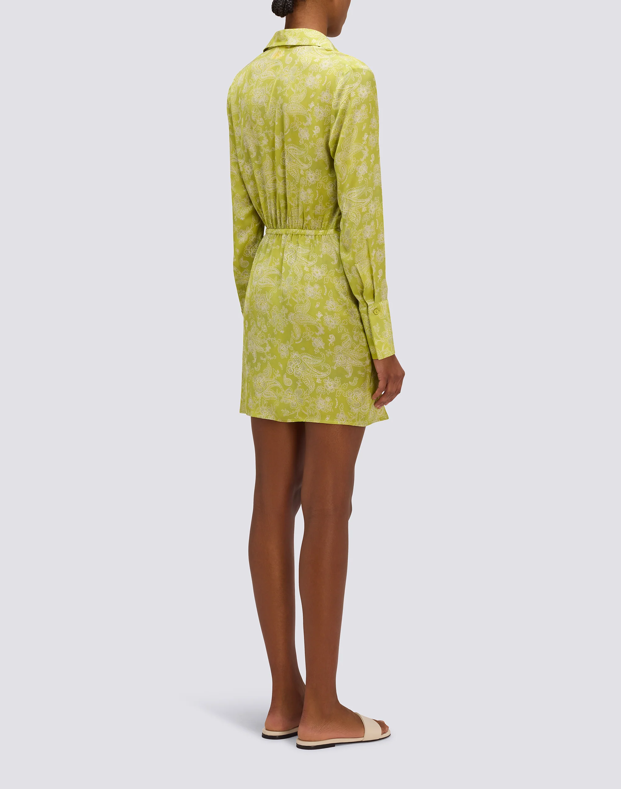 ABITO CAMICIA DA DONNA IN VISCOSA FANTASIA HIBI PAISLEY - Image 2
