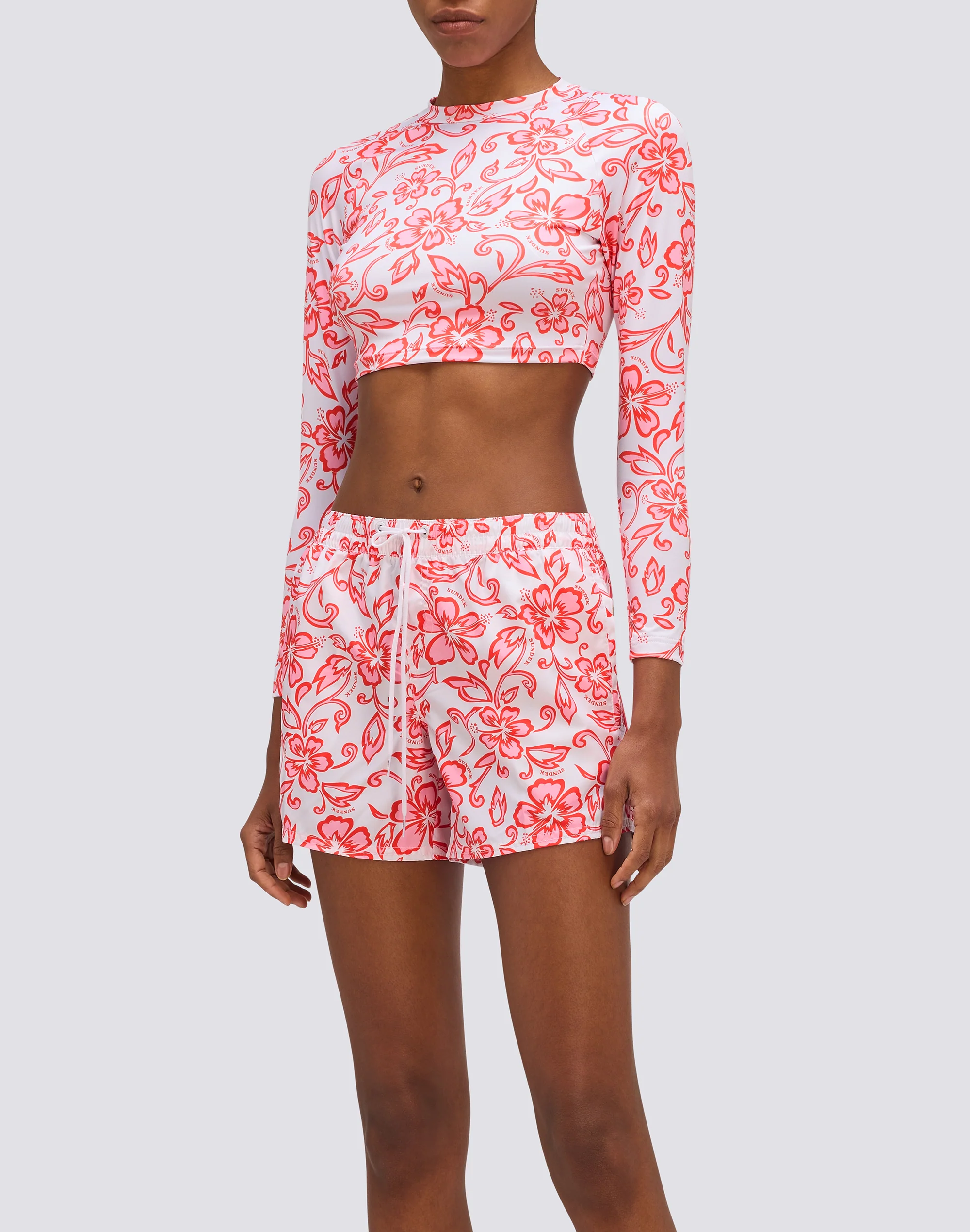 COAST - PANTALONCINO MARE REPREVE® CON STAMPA HIBISCUS SK23 - Image 4