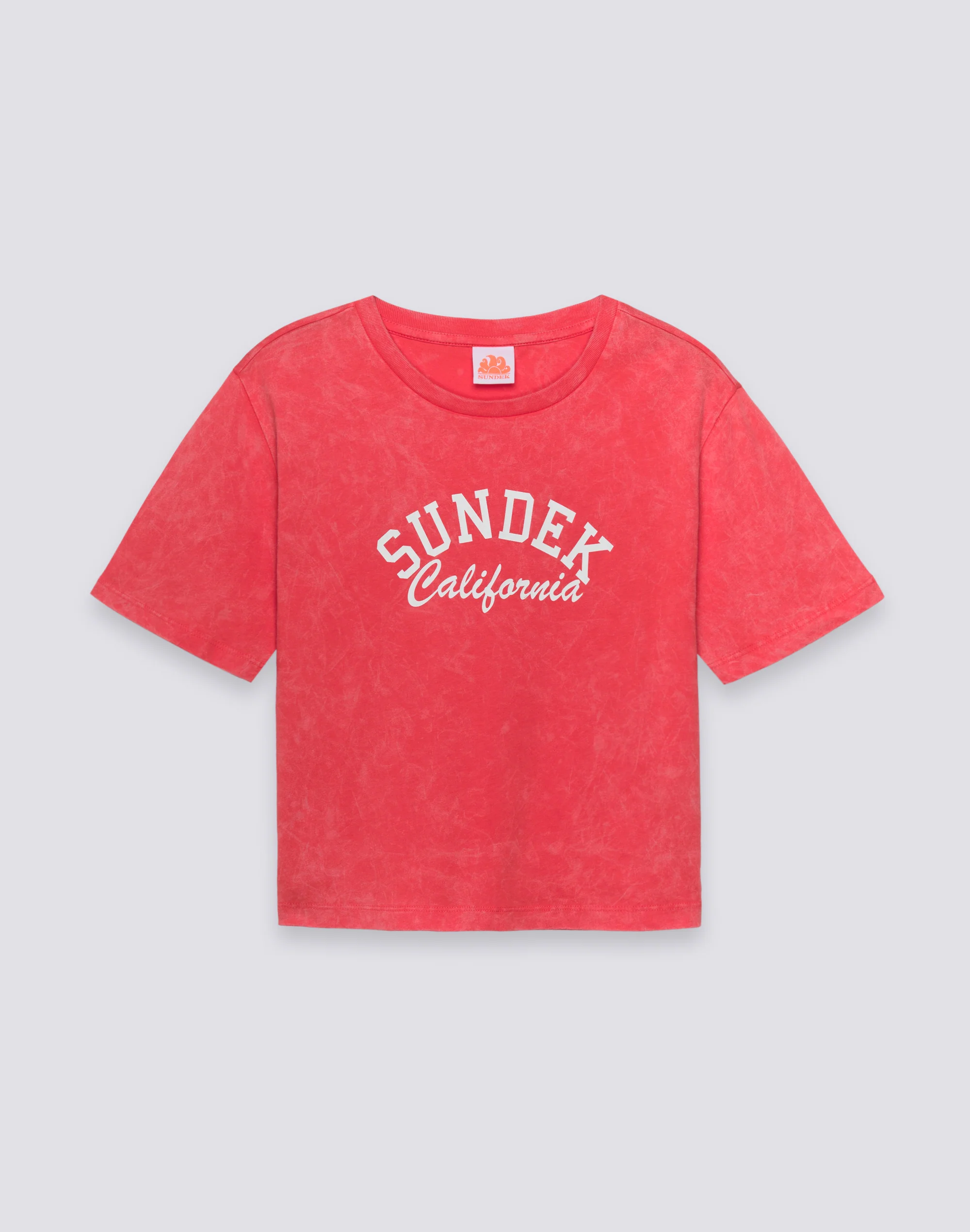 T-SHIRT DONNA CROPPED VINTAGE WASH