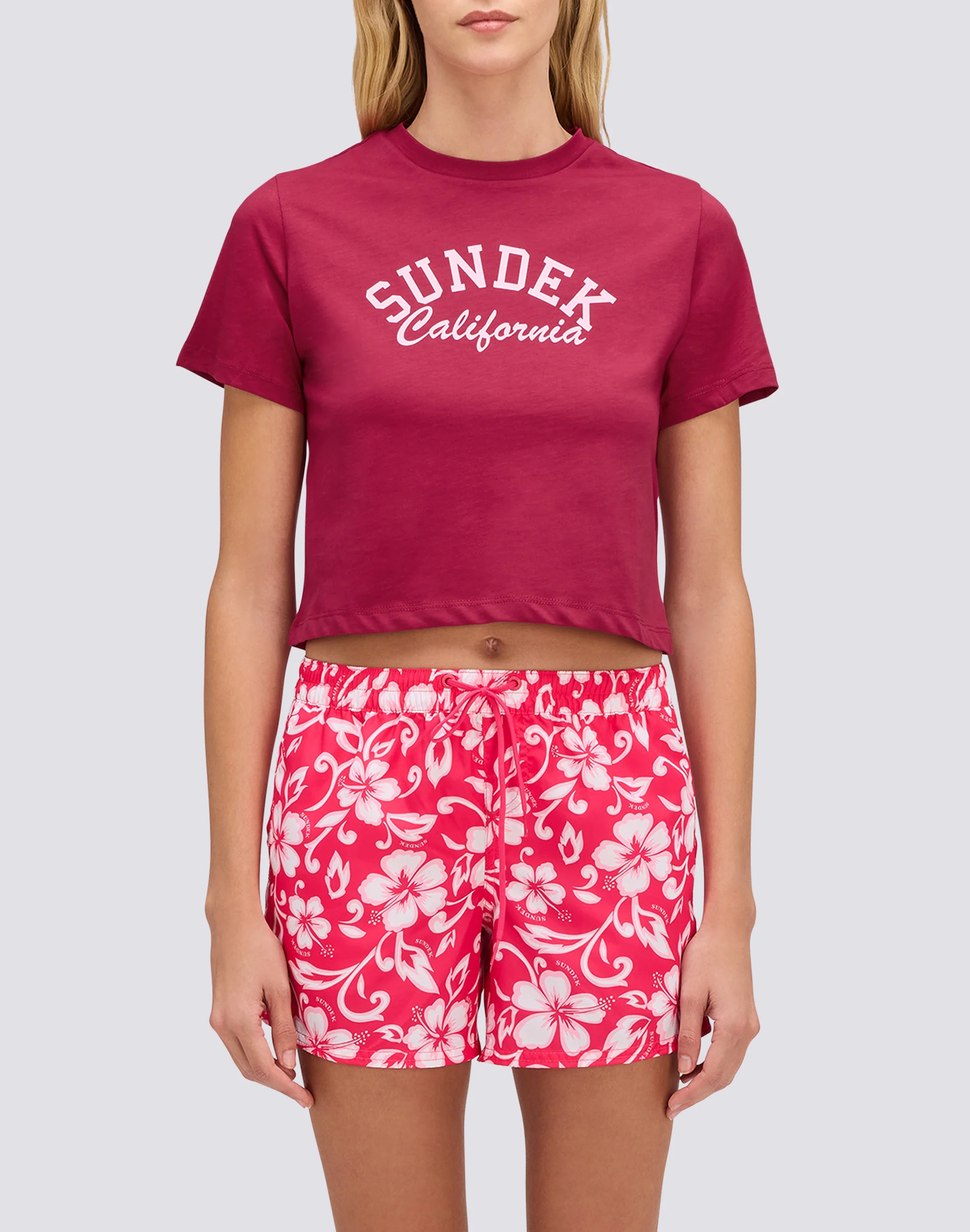 T-SHIRT DONNA CROPPED VINTAGE WASH - Image 3
