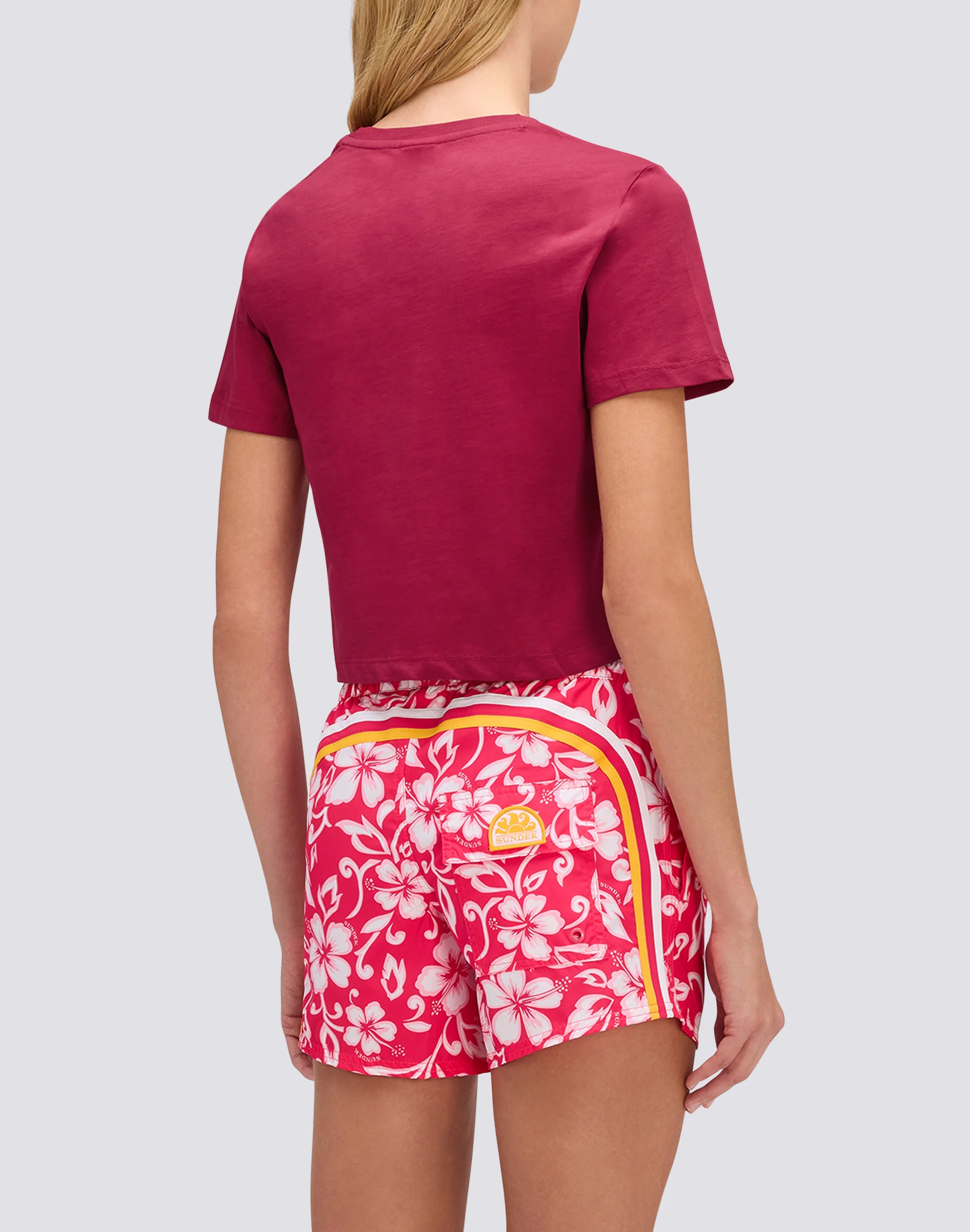T-SHIRT DONNA CROPPED VINTAGE WASH - Image 4