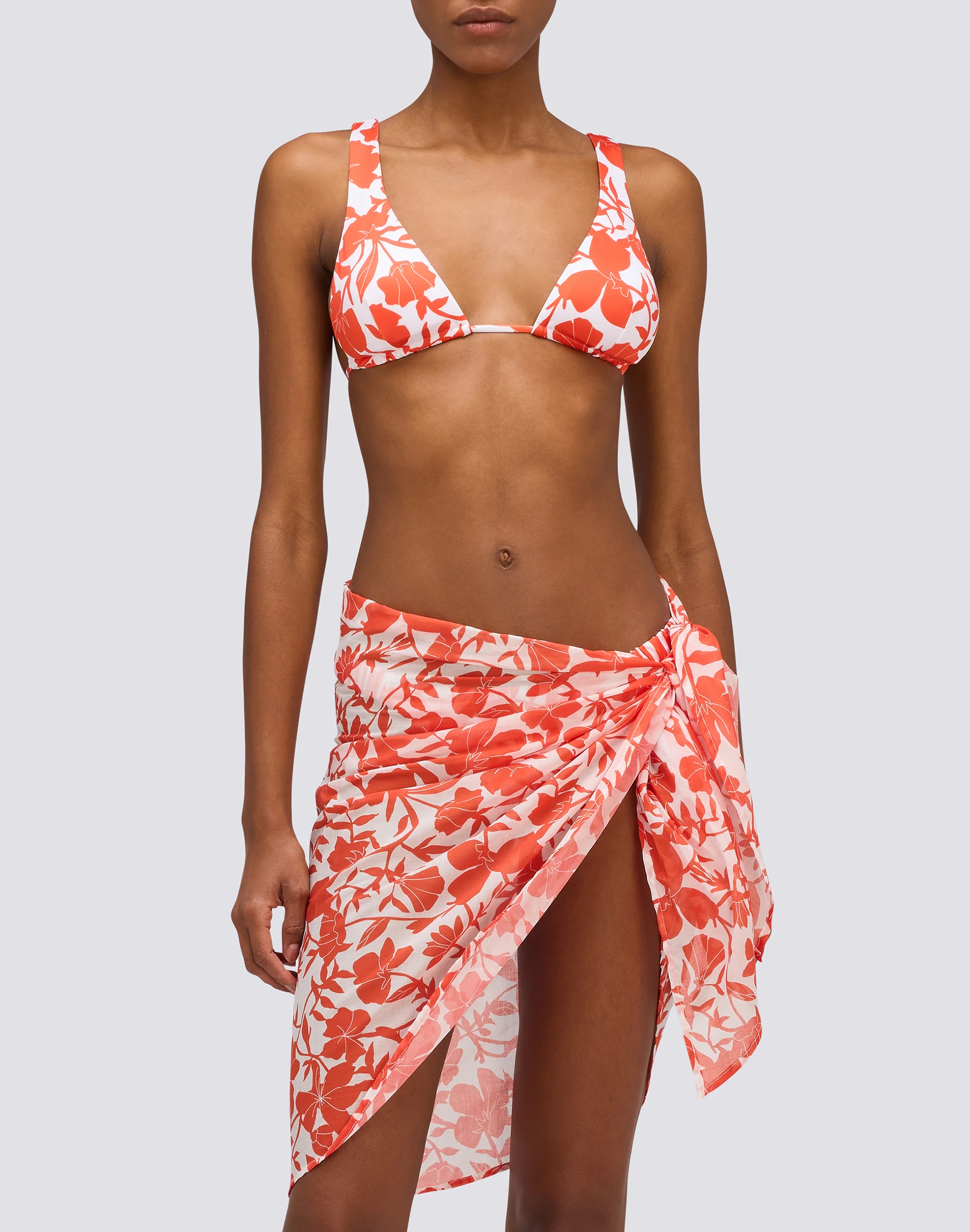PAREO CON STAMPA PATCHY FLOWERS